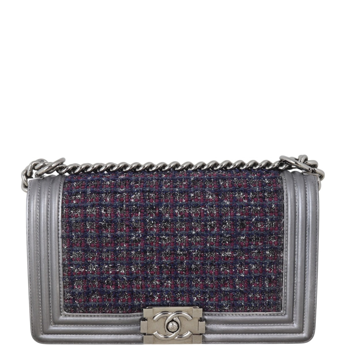 Chanel Tweed Boy Old Medium
