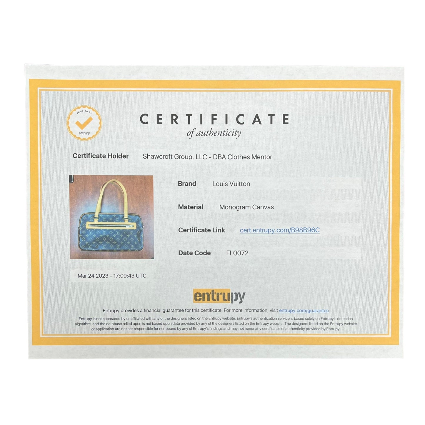 Handbag Luxury Designer By Louis Vuitton Size: Medium