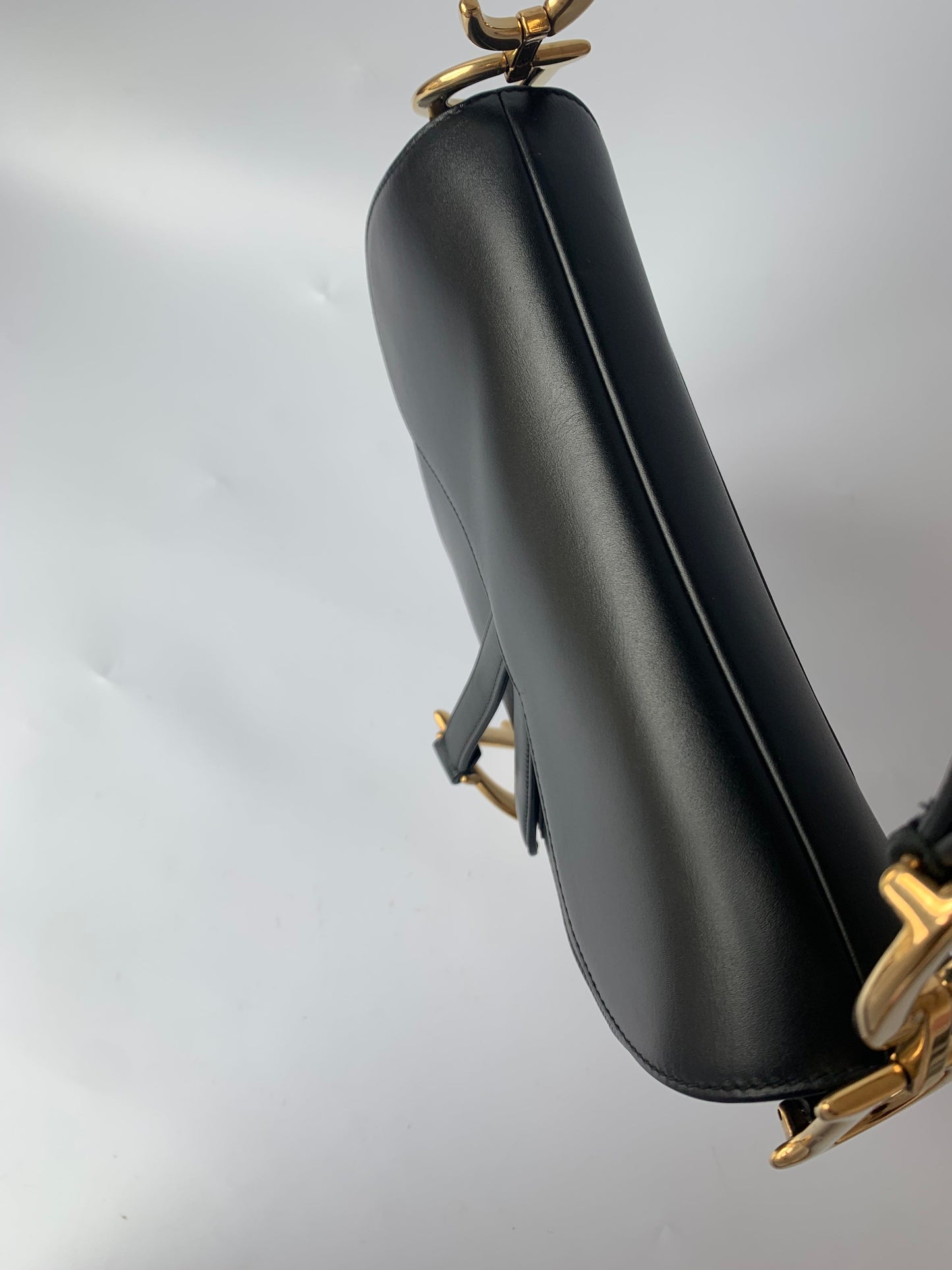 Dior Saddle Medium leather Black Smooth Leather