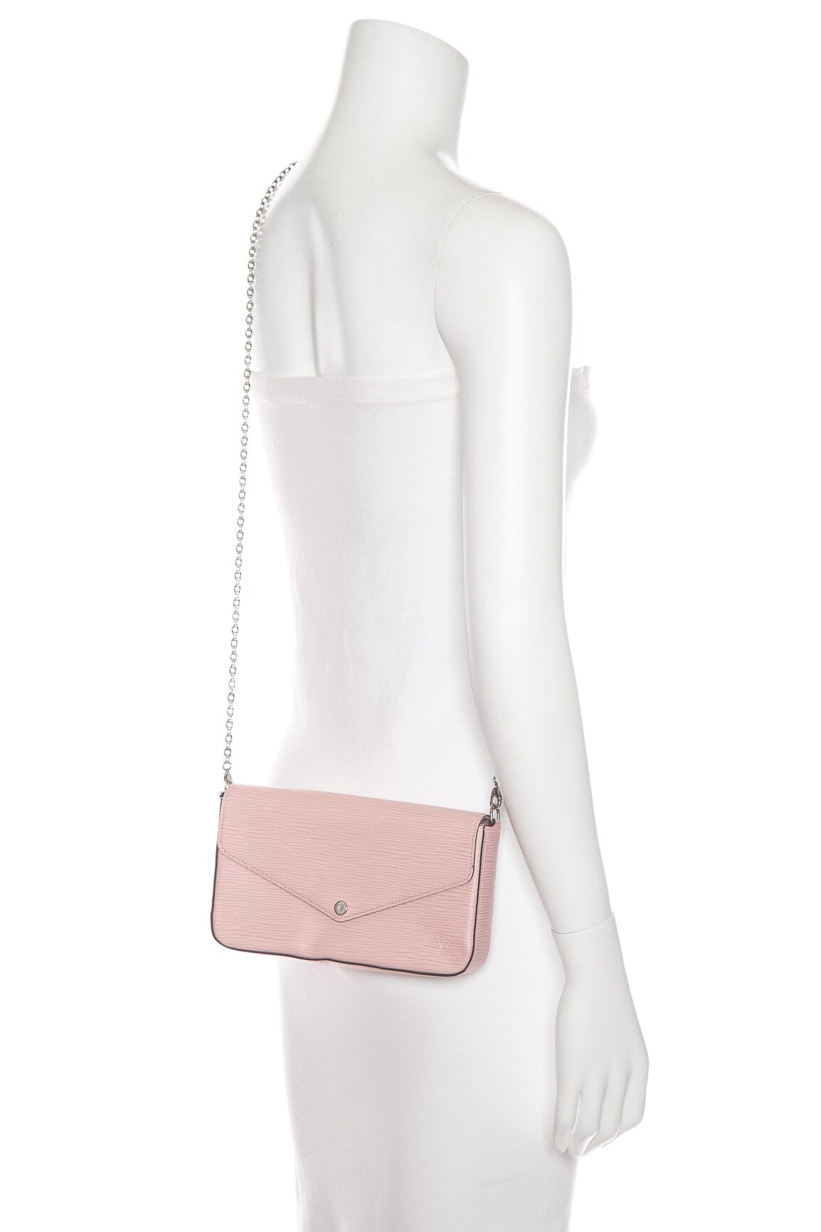 Louis Vuitton Pink Epi Leather Felicie Pouchette