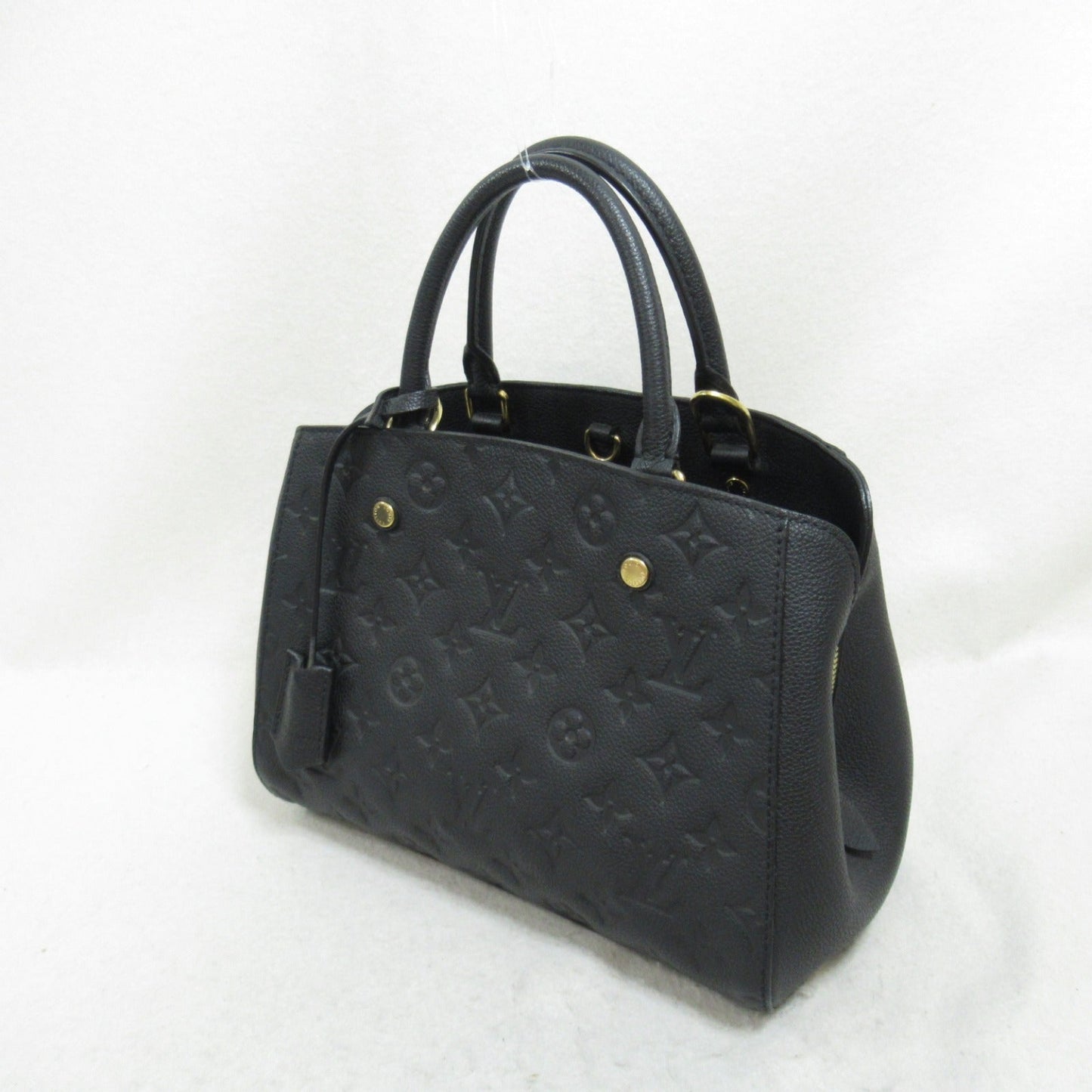 Louis Vuitton Montaigne BB Shoulder Bag Shoulder Bag Leather Monogram Emplant Black M41053