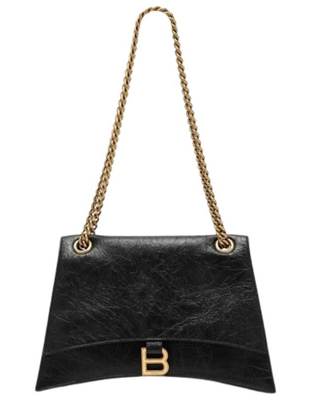 Luxury Balenciaga Trending 2026 Crush Medium Shoulder Bag Black