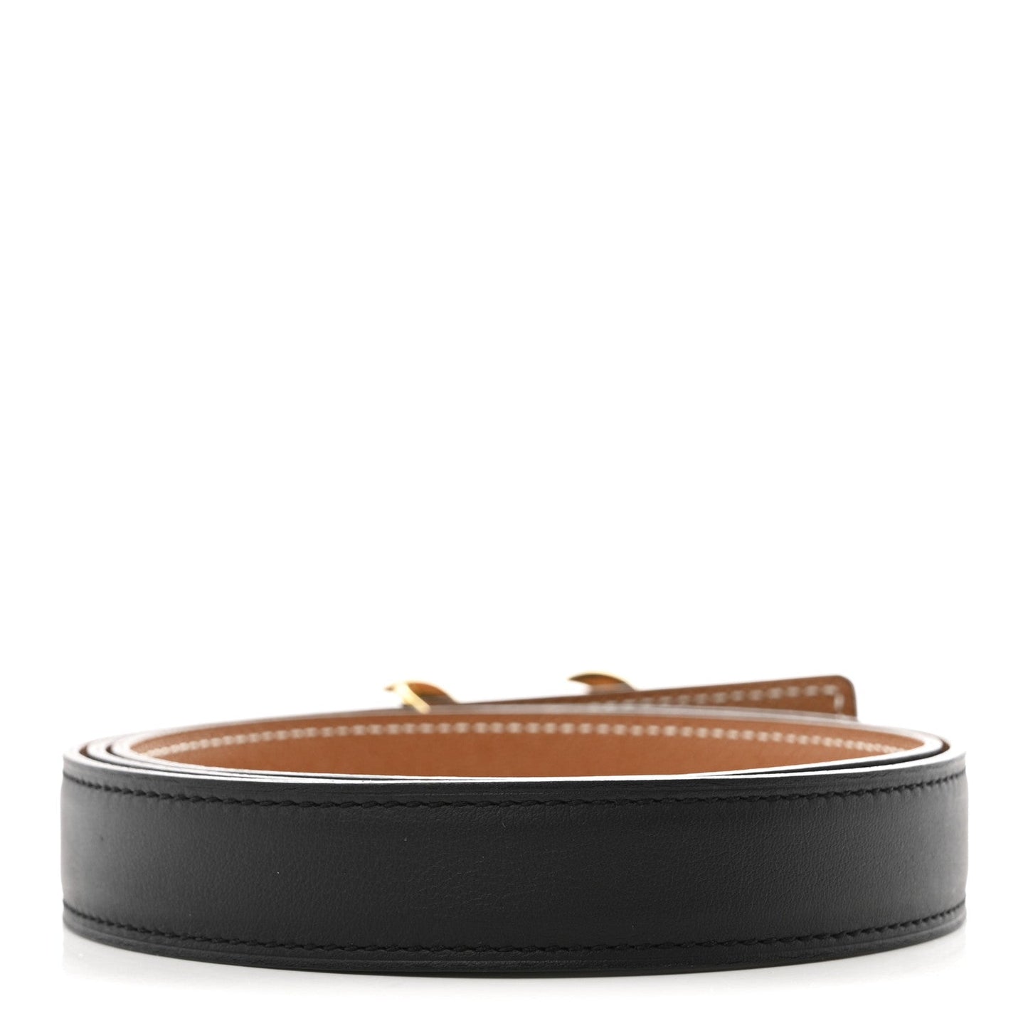 Hermes Swift Epsom 24mm HDN Belt 90 36 Black Gold