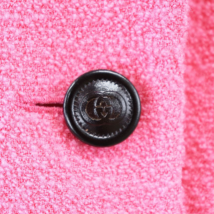 Gucci Tweed GG Interlocking Button Wool Jacket