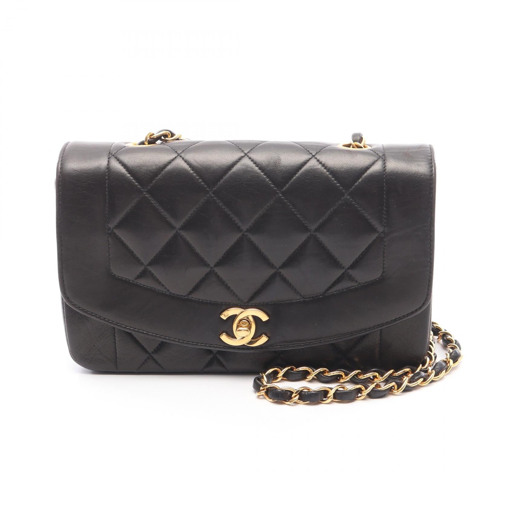 Chanel Matelasse Diana Flap Lambskin Shoulder Bag