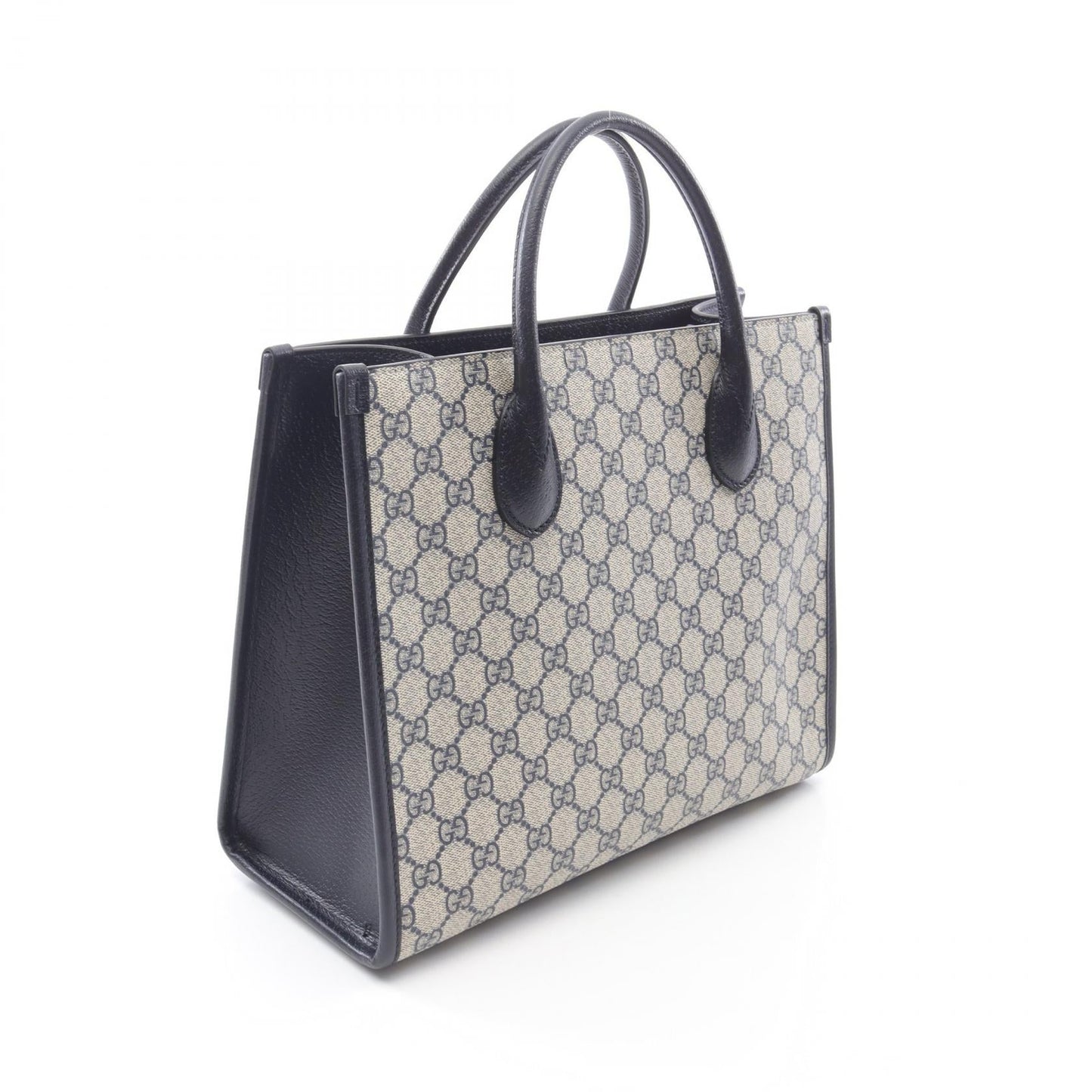 Gucci GG Supreme Coated Canvas Leather Tote Bag