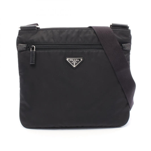 Prada TESSUTO SAFFI Nylon Saffiano Leather Shoulder Bag