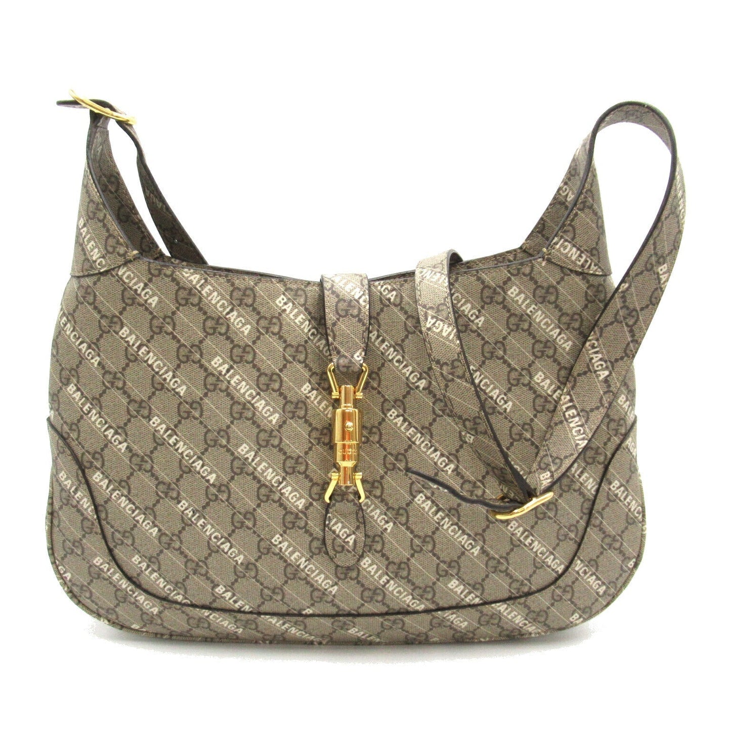 Gucci x Luxury Balenciaga Trending 2026 Shoulder Bag Brown PVC Canvas