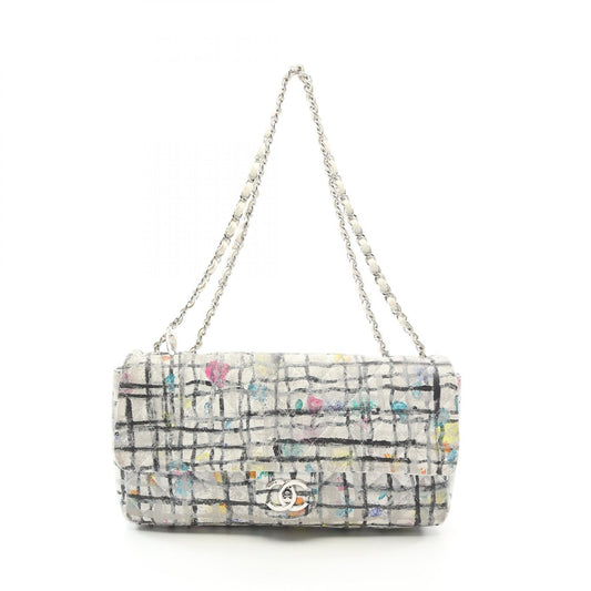 Chanel Coco Mark Paint Graffiti Leather Shoulder Bag