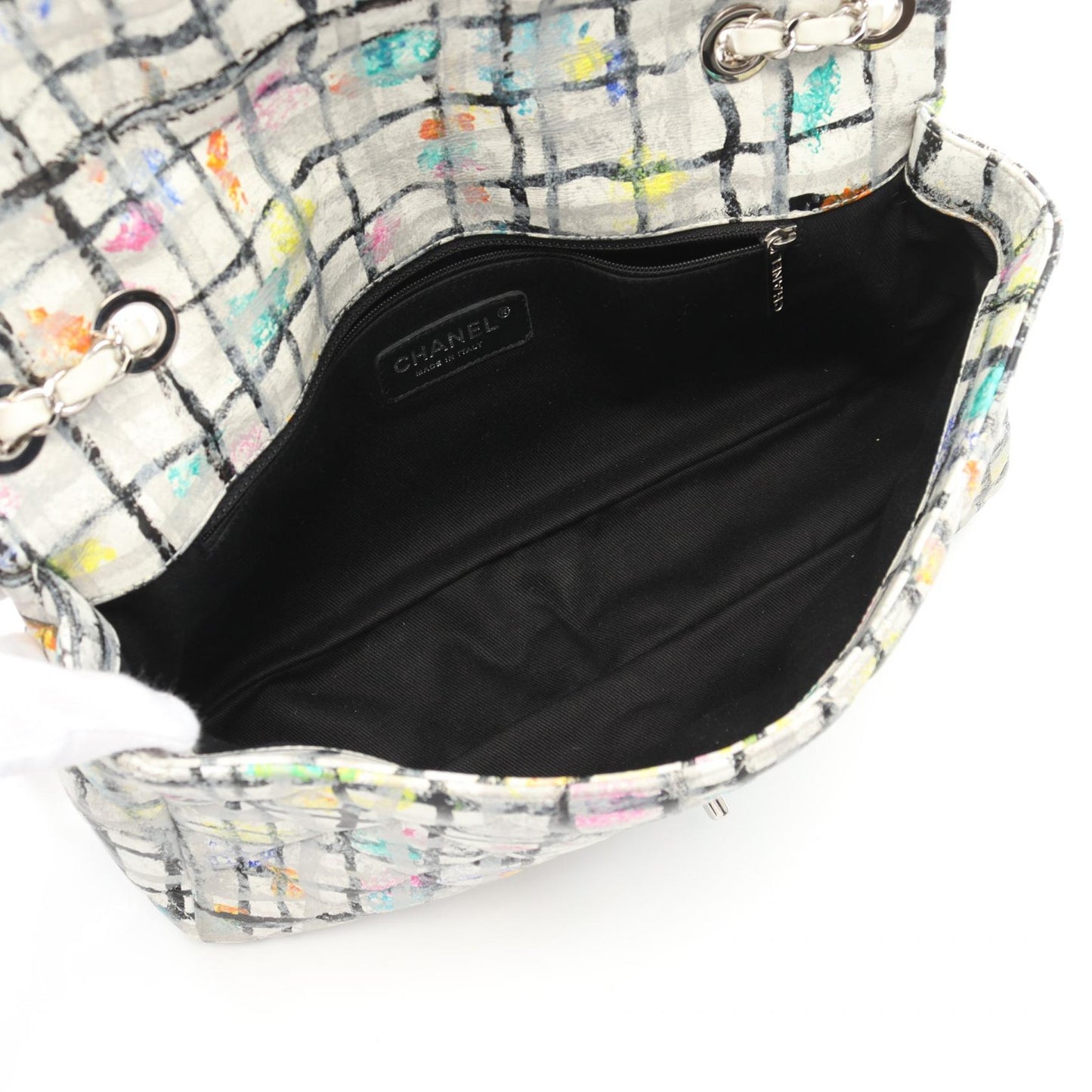 Chanel Coco Paint Graffiti Leather Shoulder Bag