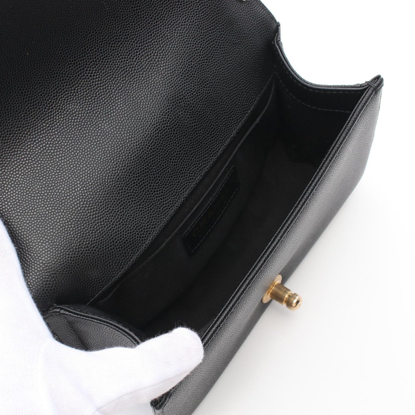 Chanel Boy Chanel Caviar Shoulder Bag