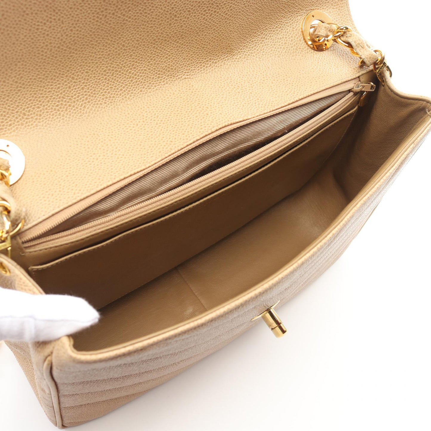 Chanel V-stitch Calfskin Shoulder Bag
