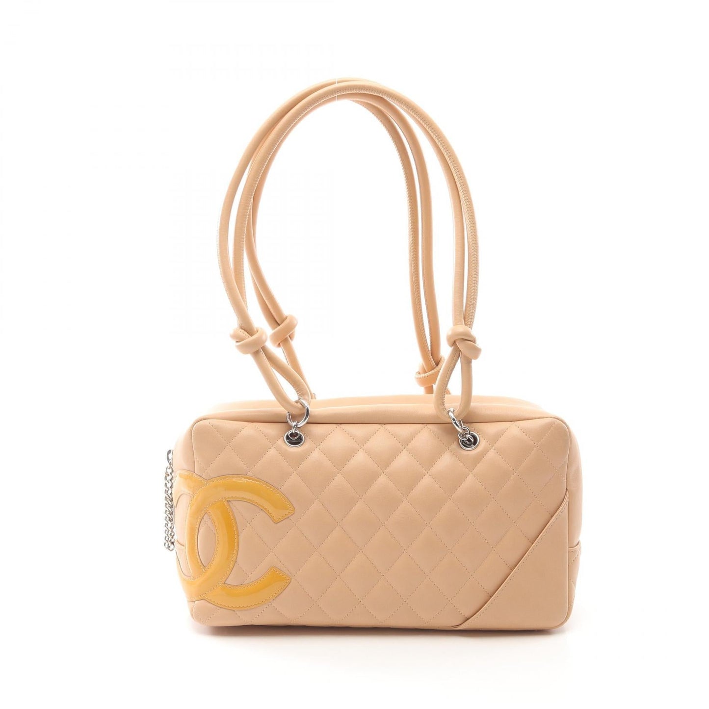 Chanel Cambon Line Leather Patent Leather 2way Shoulder Bag