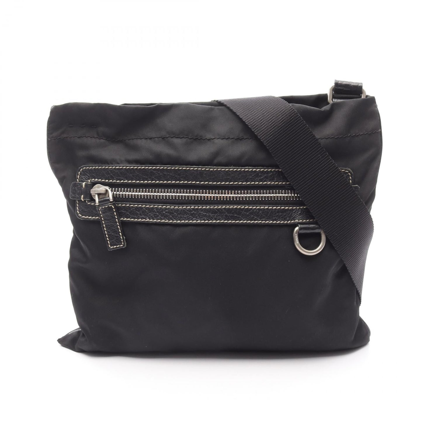 Prada Nylon Leather Shoulder Bag