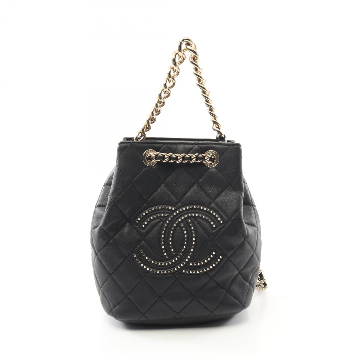 Chanel Matelassé Studs Coco Calfskin Backpack