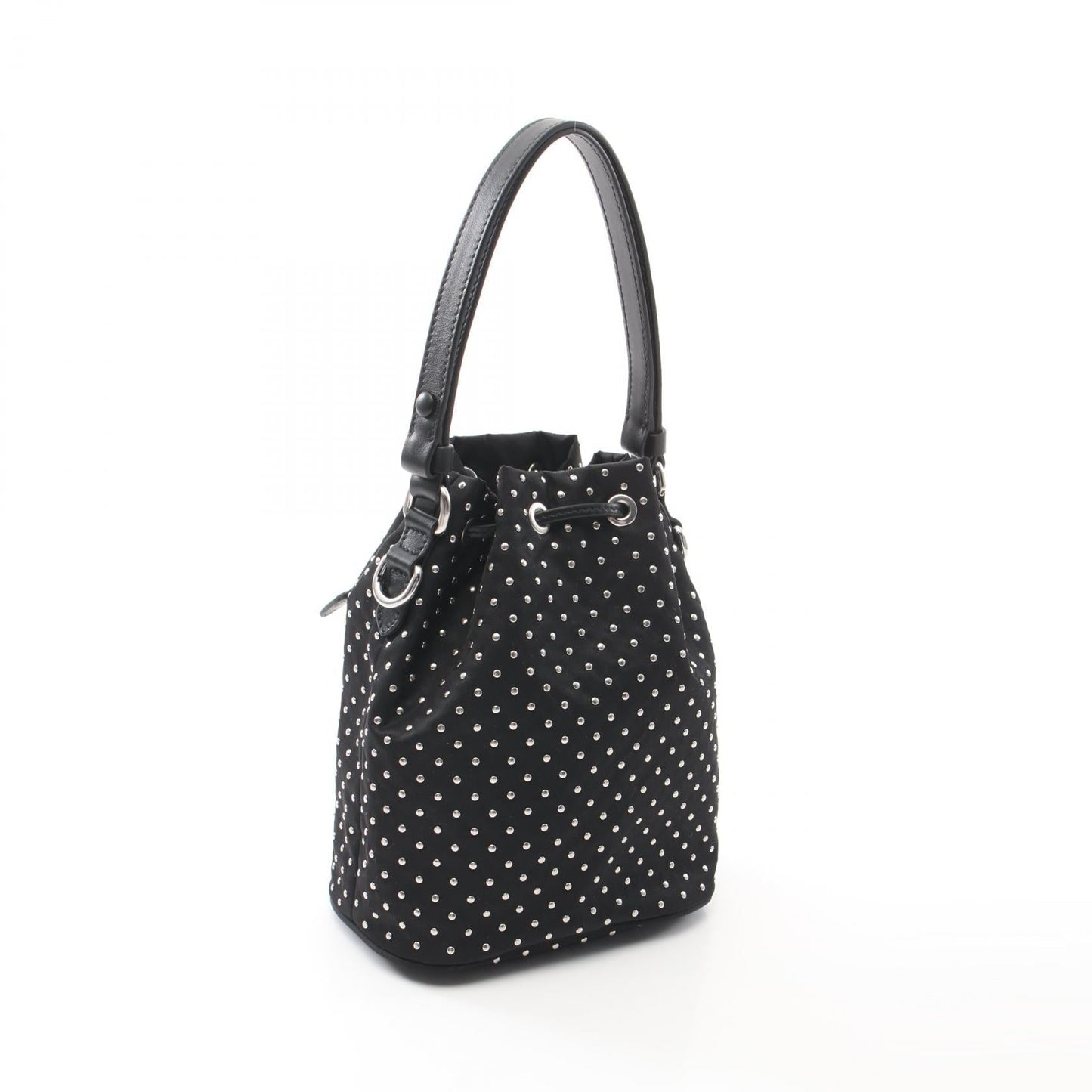 Prada Studs Nylon Handbag