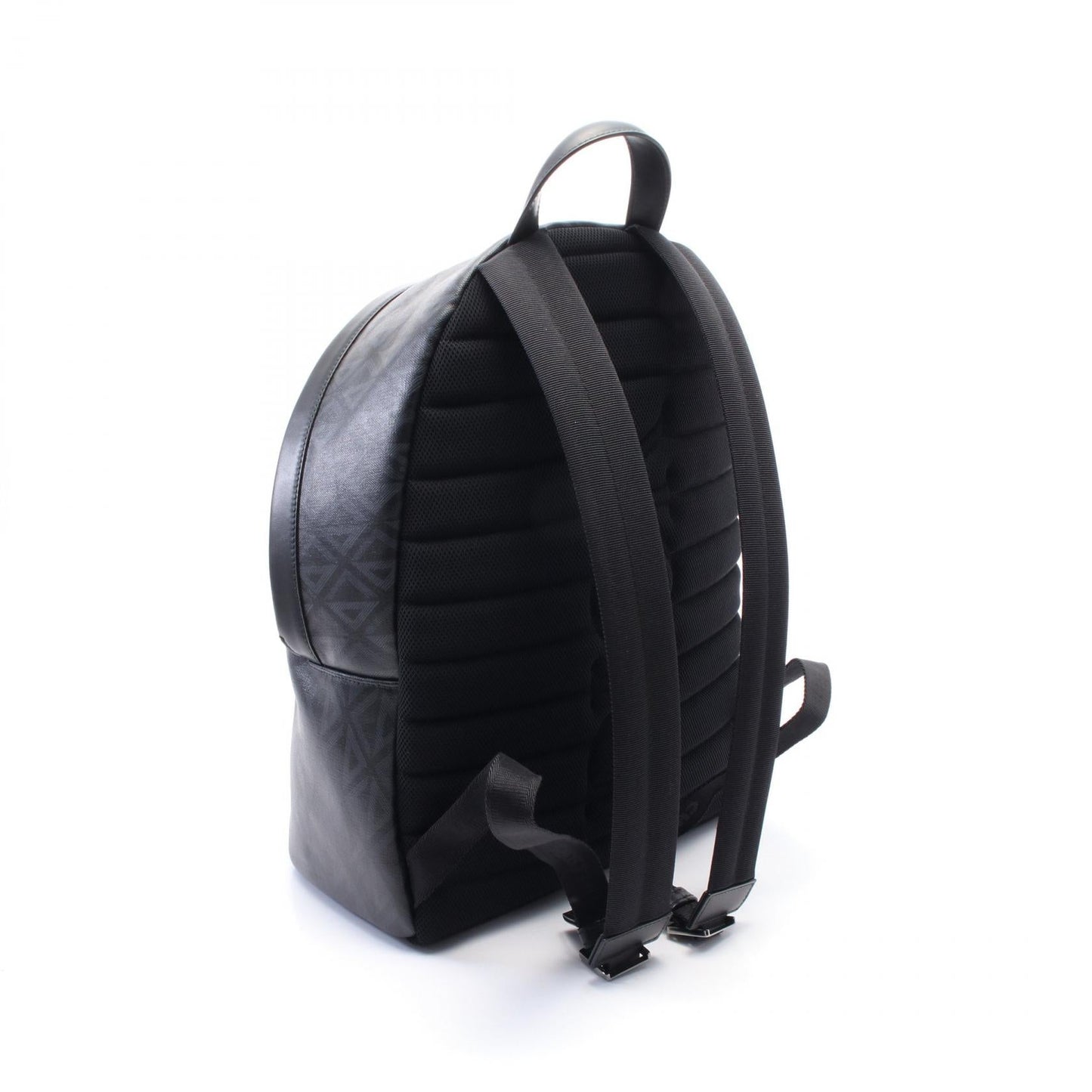 Dior Homme Rider CD Diamond PVC Coated Canvas Leather Backpack