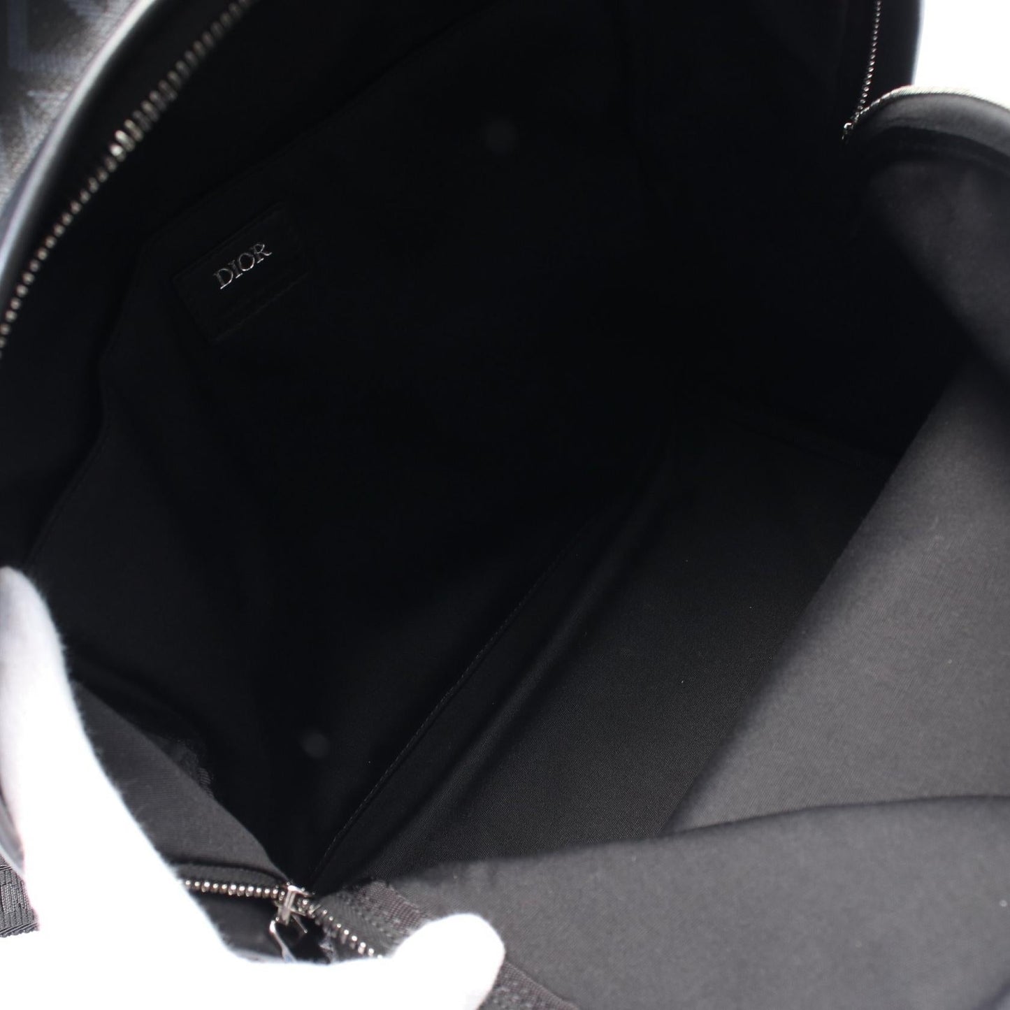 Dior Homme Rider CD Diamond PVC Coated Canvas Leather Backpack