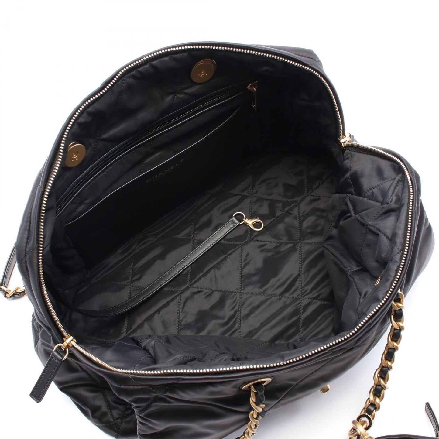 Chanel Matelasse Nylon Leather Shoulder Bag