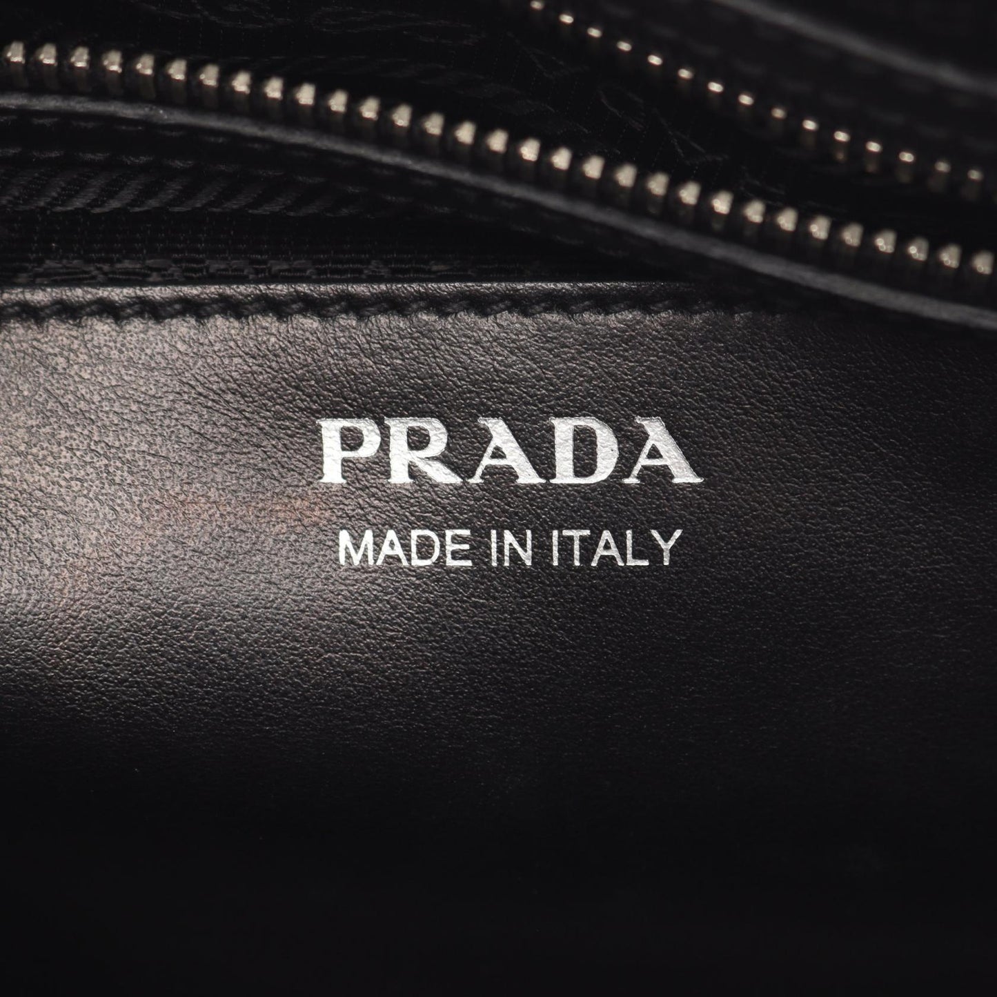 Prada Banana Print Leather Handbag