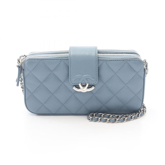 Chanel Half Coco Mark MatelassÃ© Grained Calfskin Shoulder Bag