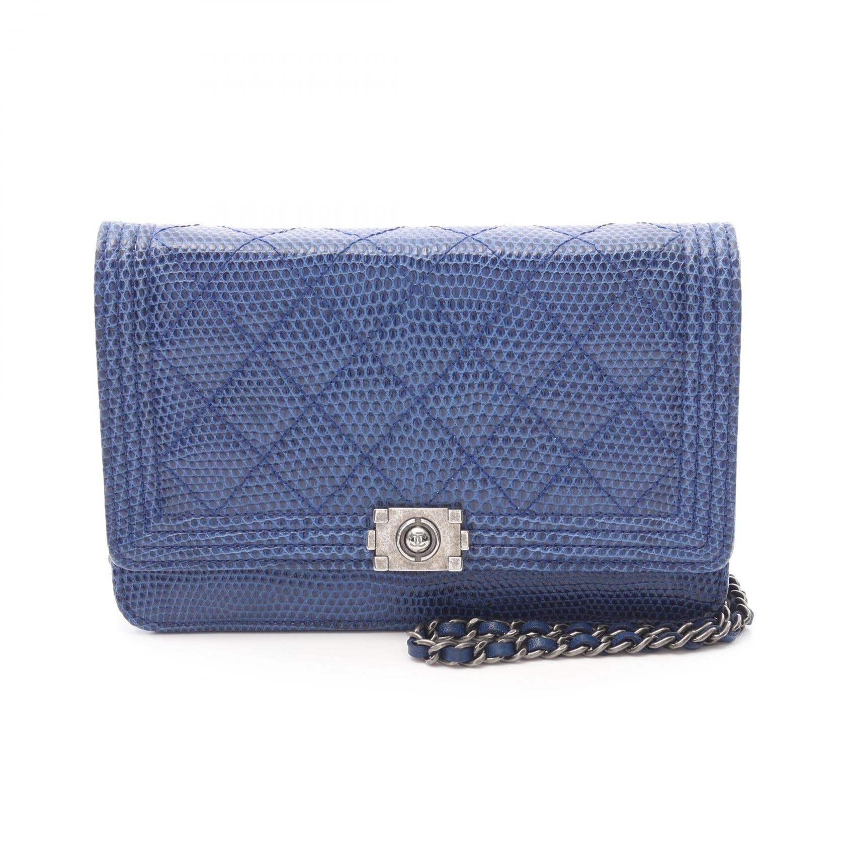 Chanel Boy Chanel Exotic Leather Shoulder Bag