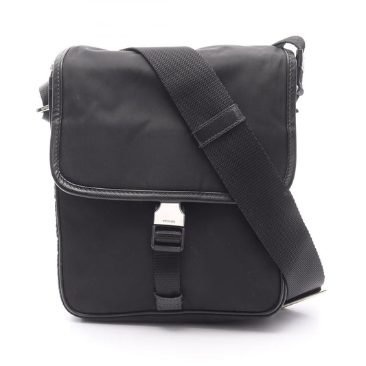 Prada Nylon Saffiano Leather Shoulder Bag