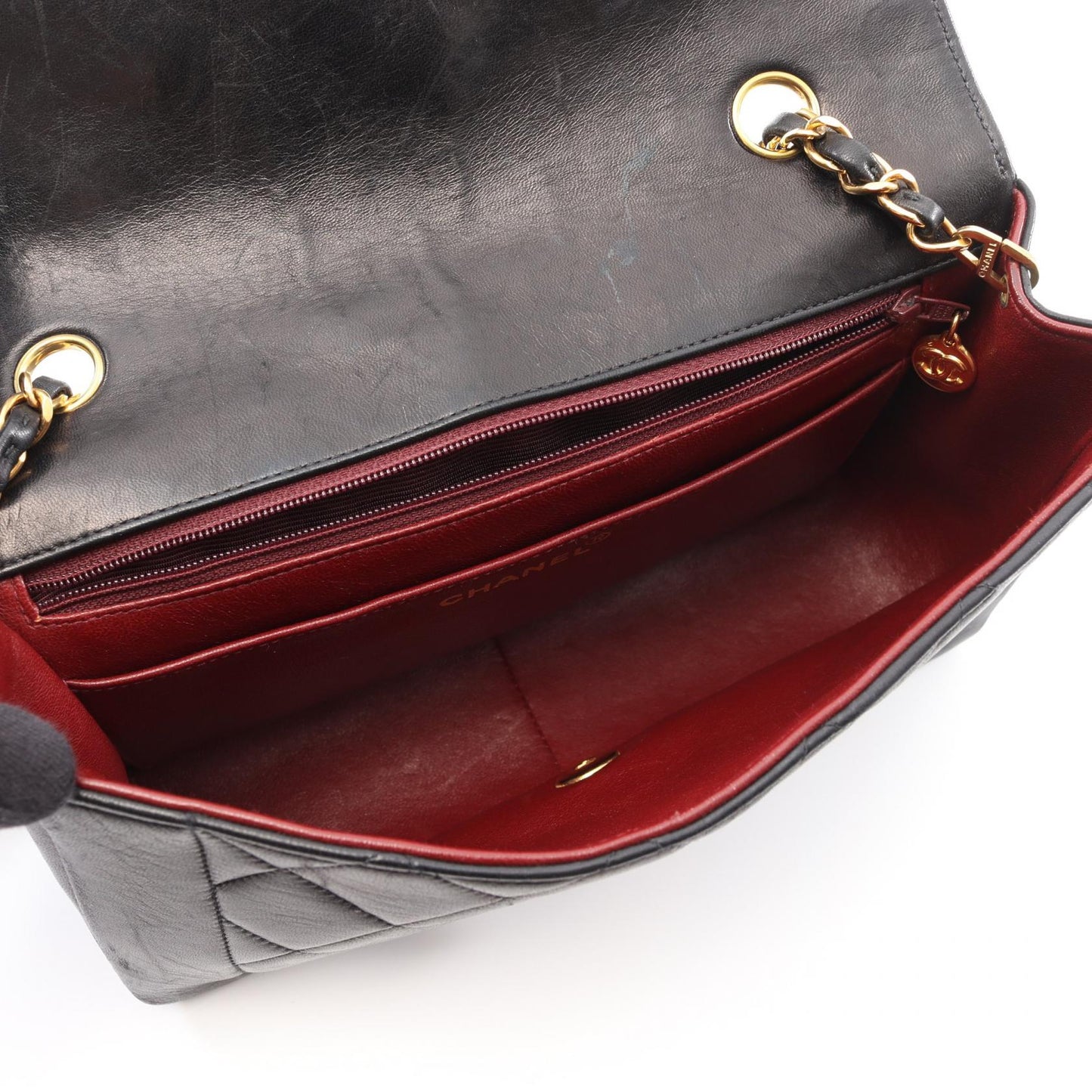 Chanel Matelasse Diana Flap Lambskin Shoulder Bag