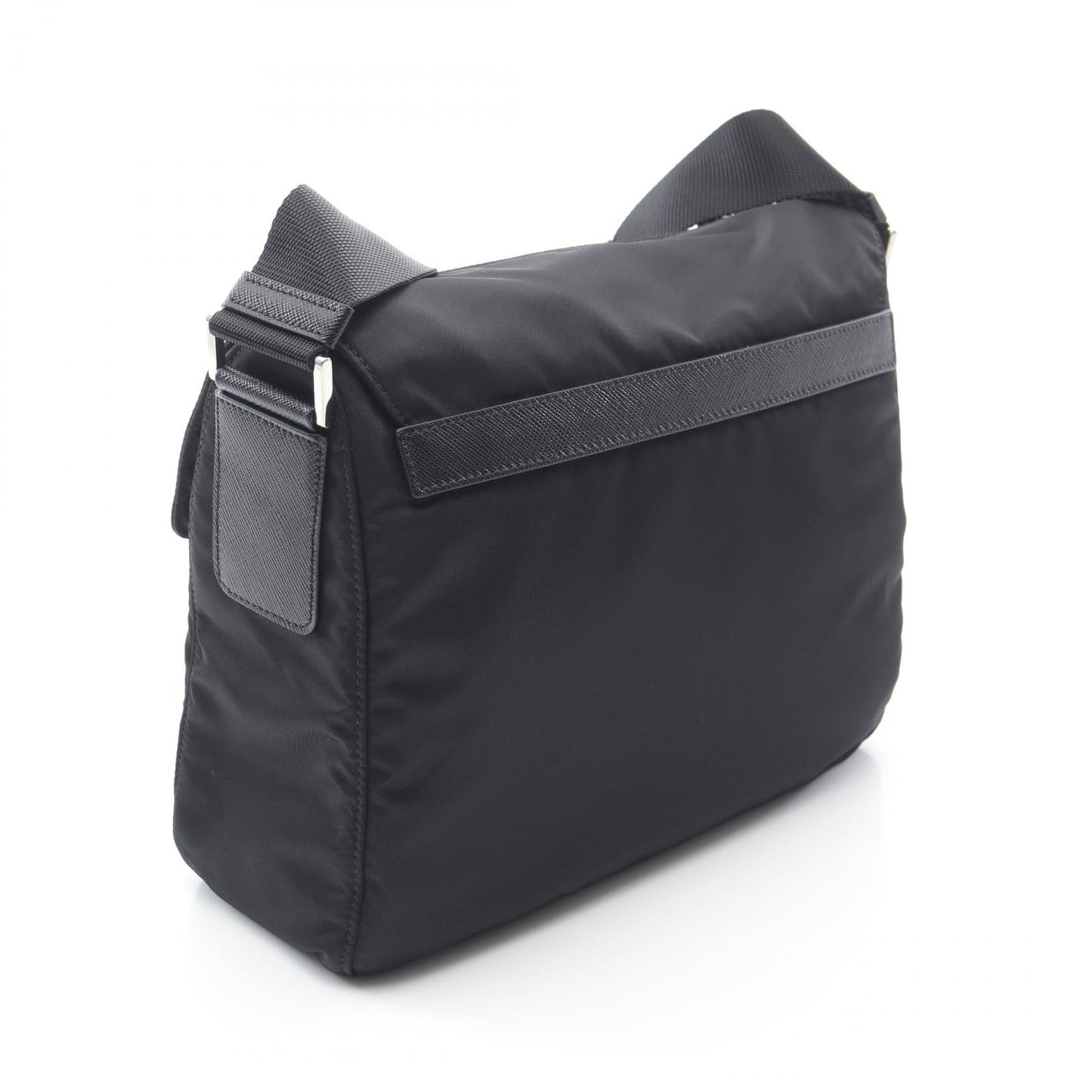 Prada VELA Nylon Saffiano Leather Shoulder Bag