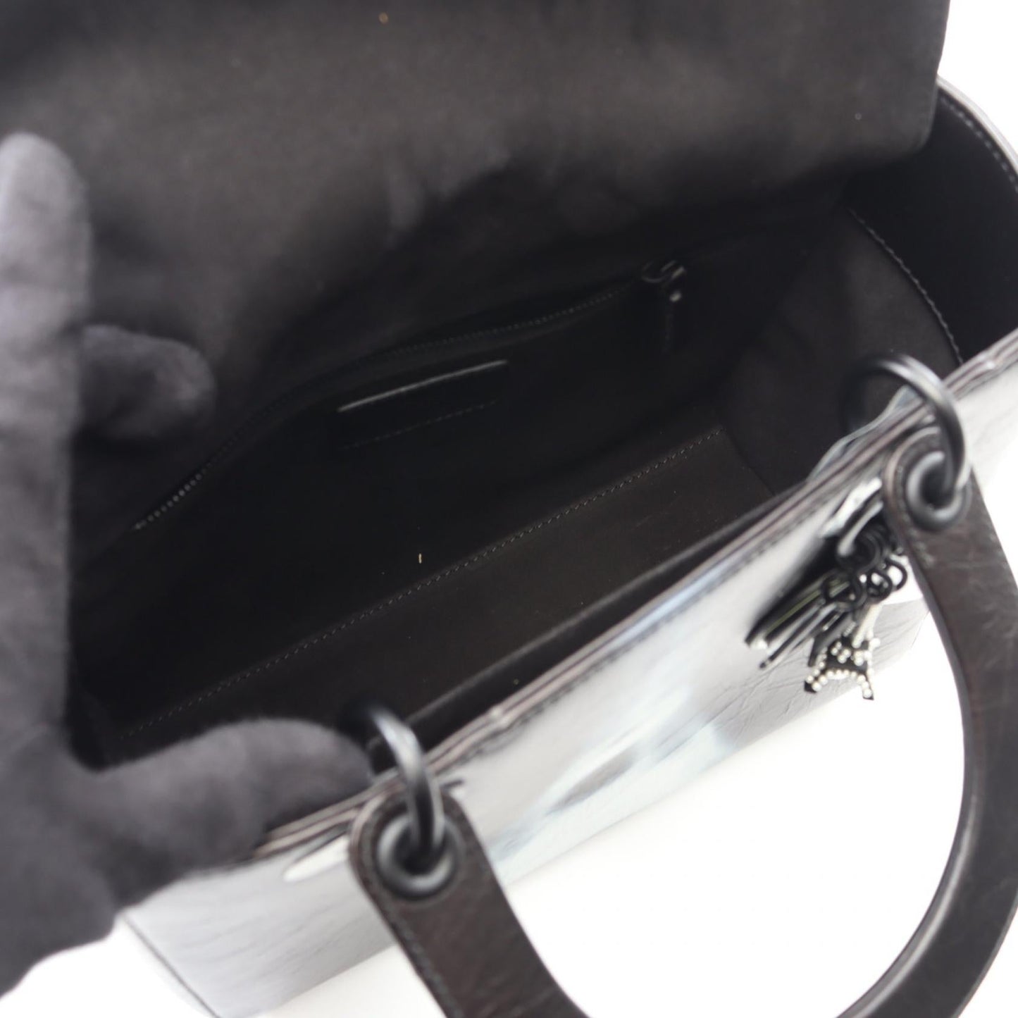Dior LADY DIOR Calfskin Handbag