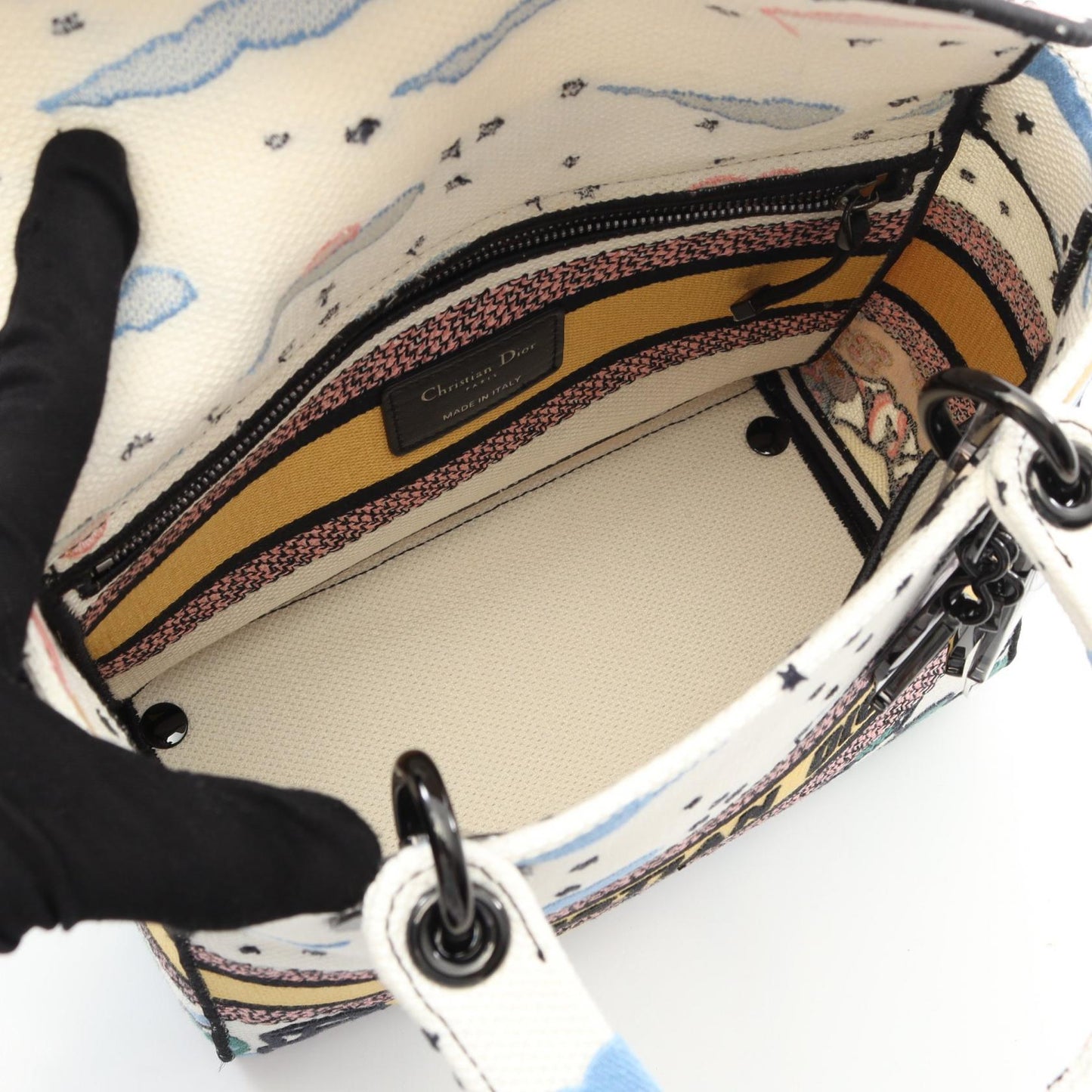 Dior LADY D-LITE Canvas Handbag