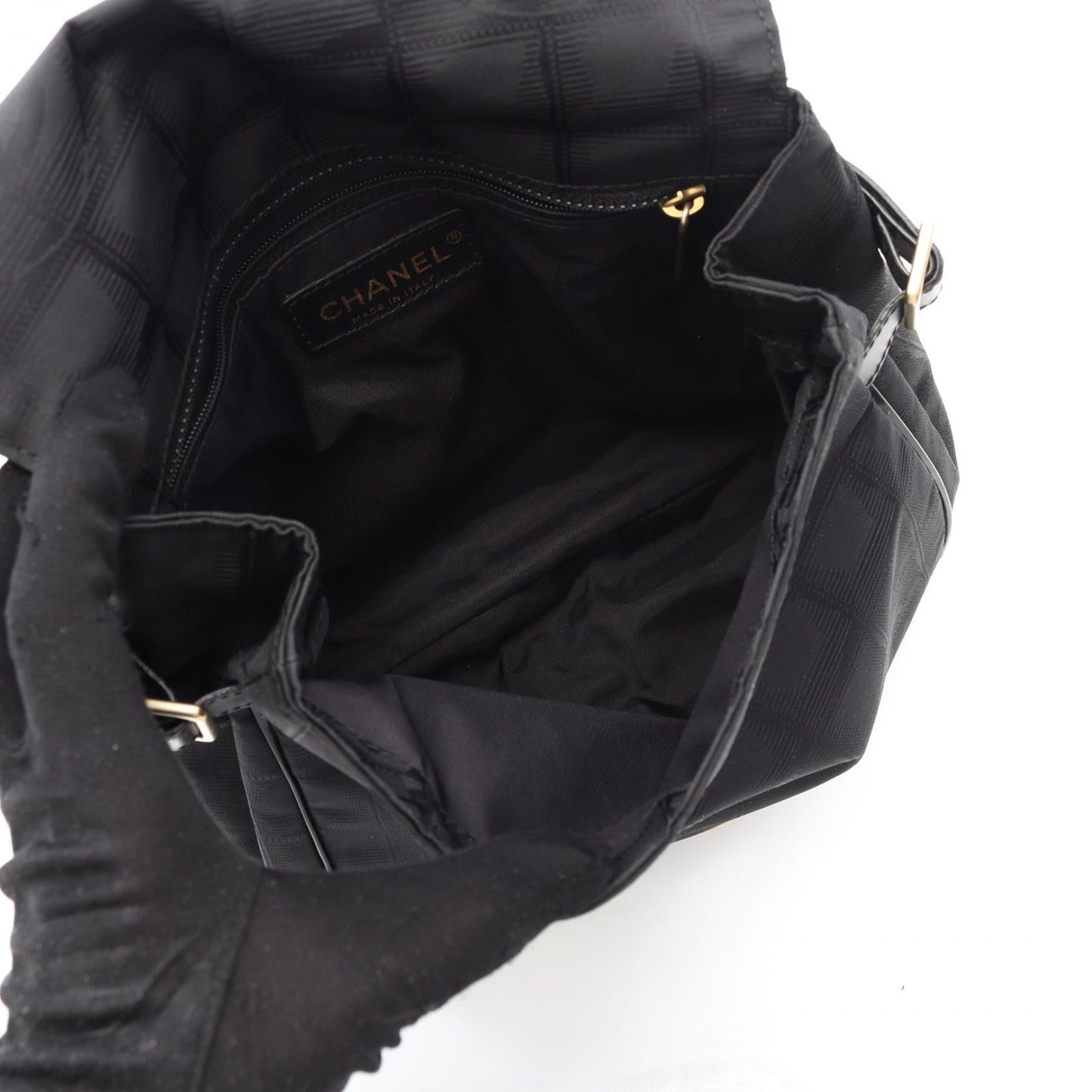 Chanel New Travel Line Nylon Canvas Shoulder Bag