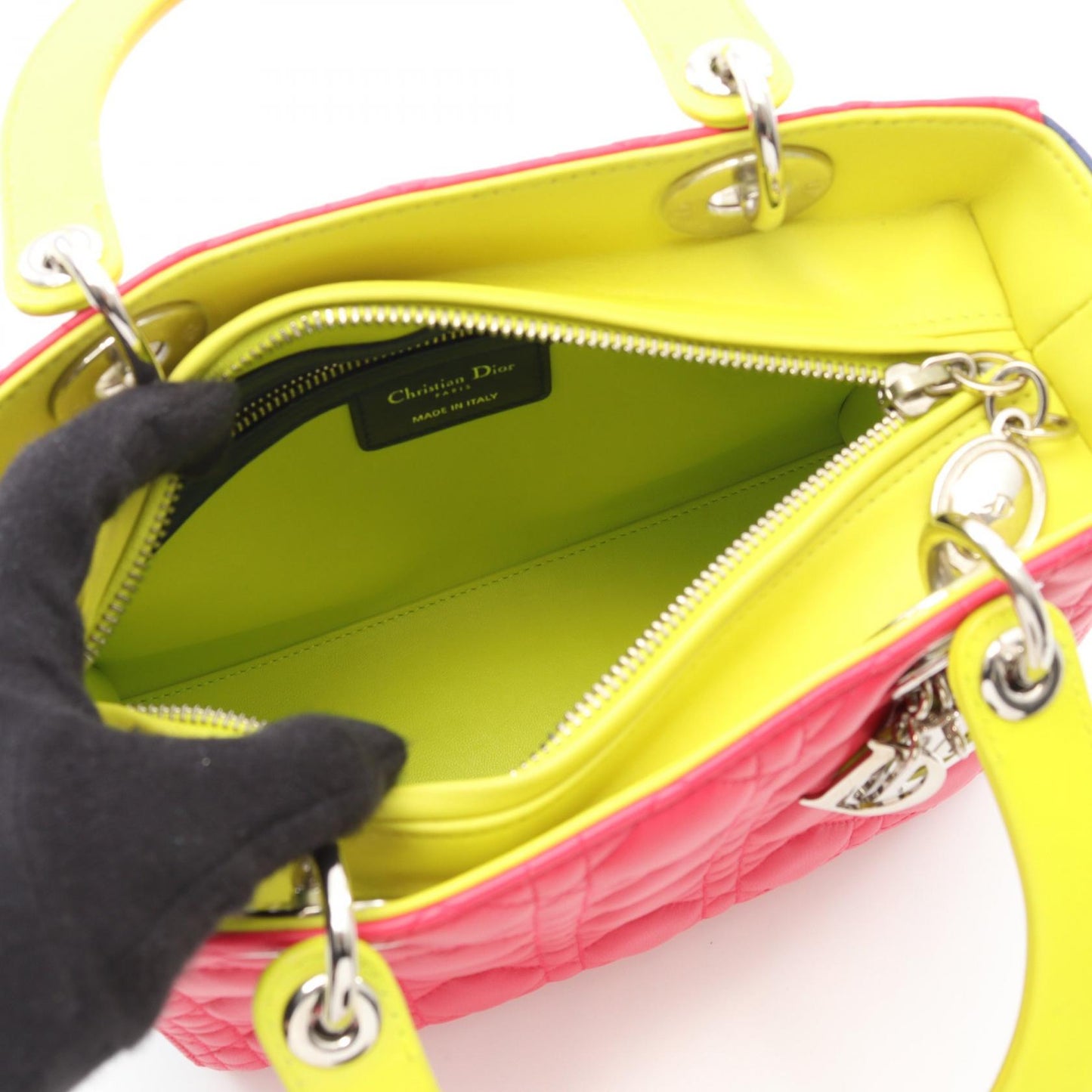 Dior LADY DIOR Cannage Leather Handbag