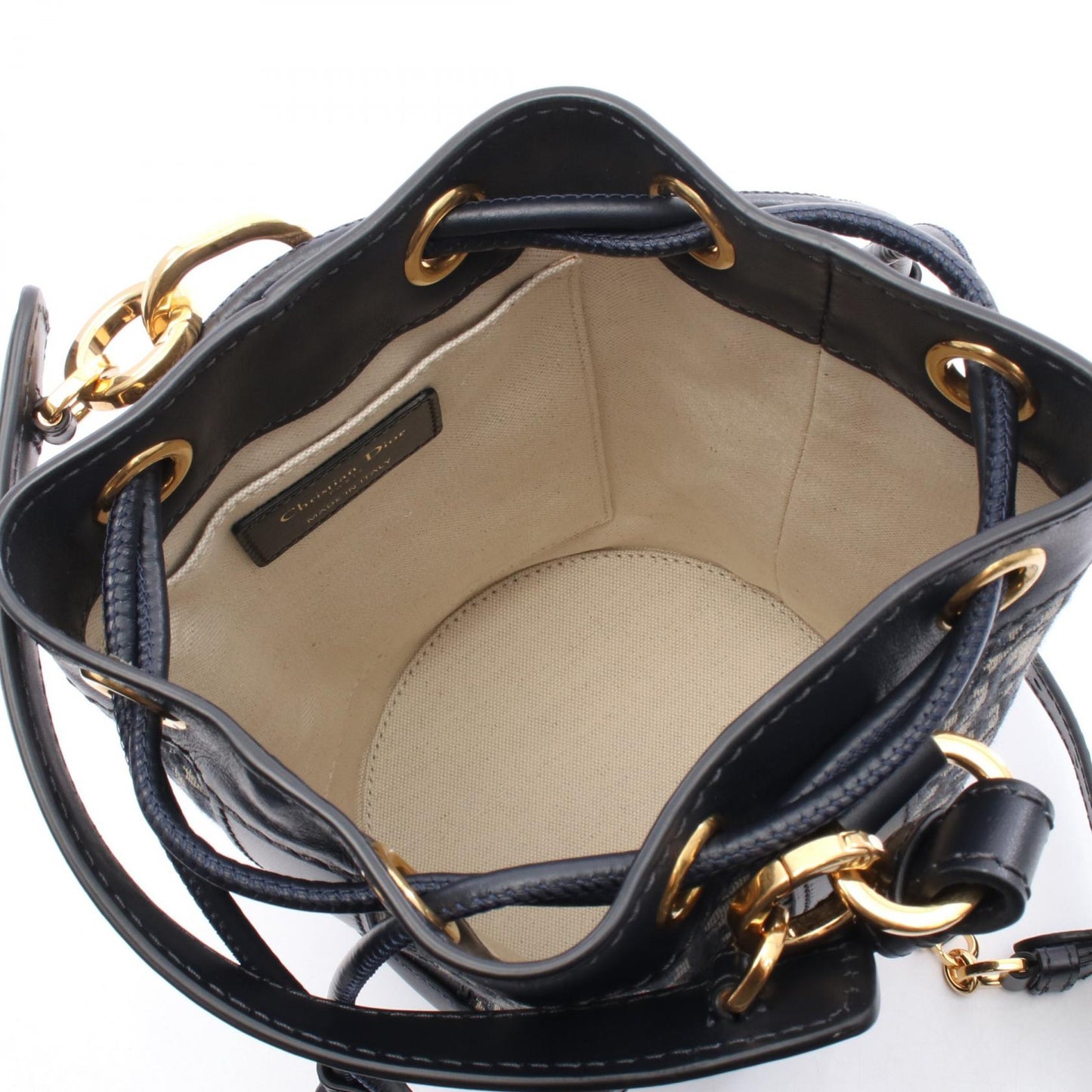 Dior Oblique Canvas Leather Backpack