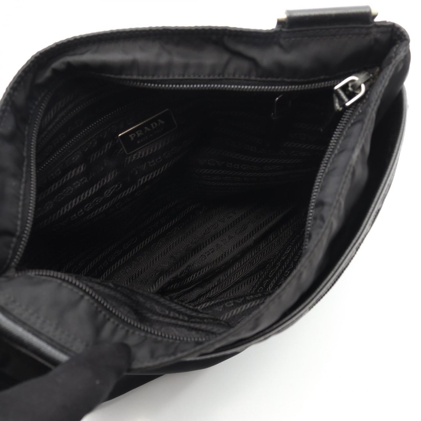 Prada Nylon Saffiano Shoulder Bag