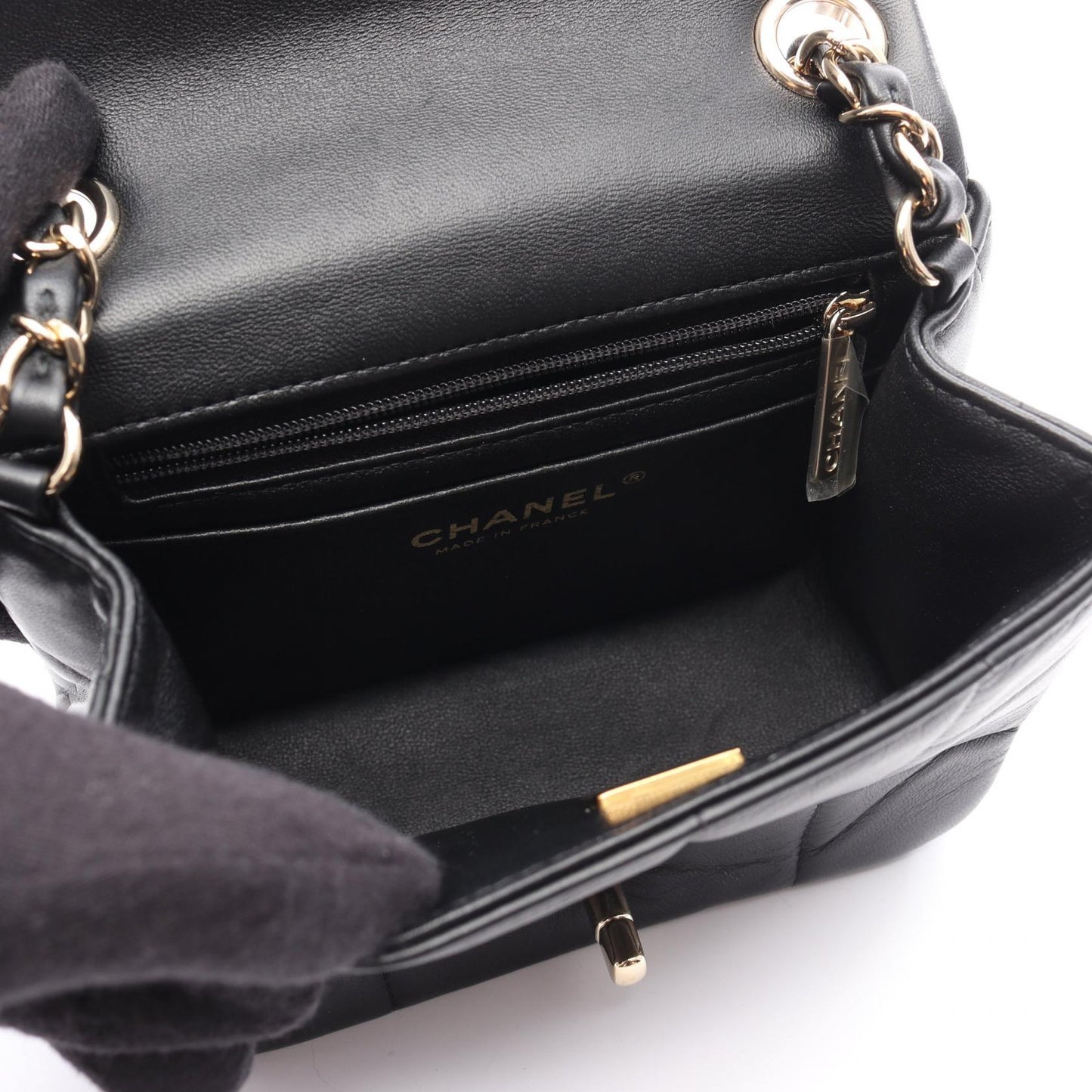 Chanel Choco Bar Lambskin Shoulder Bag