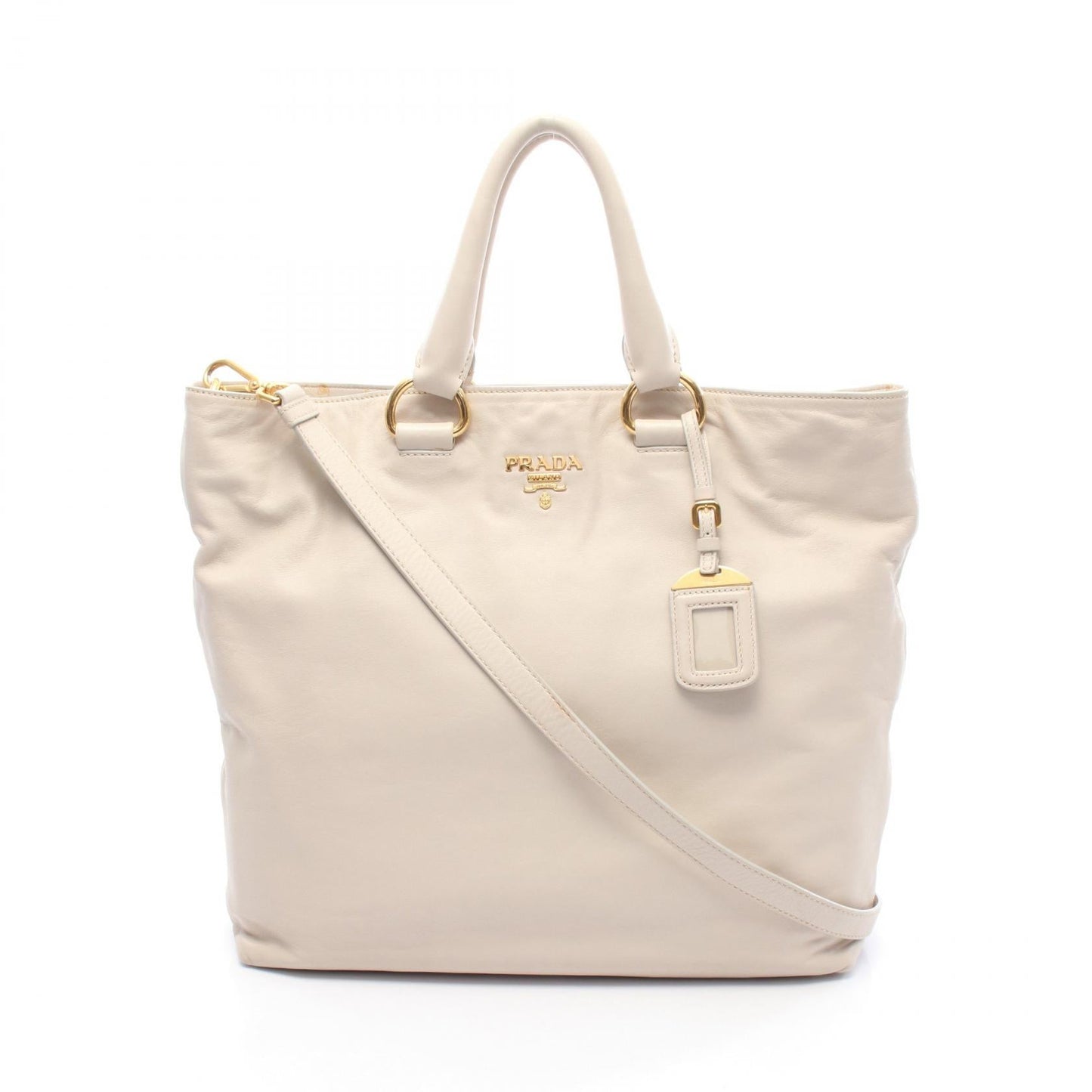 Prada VIT.DAINO Leather Tote Bag