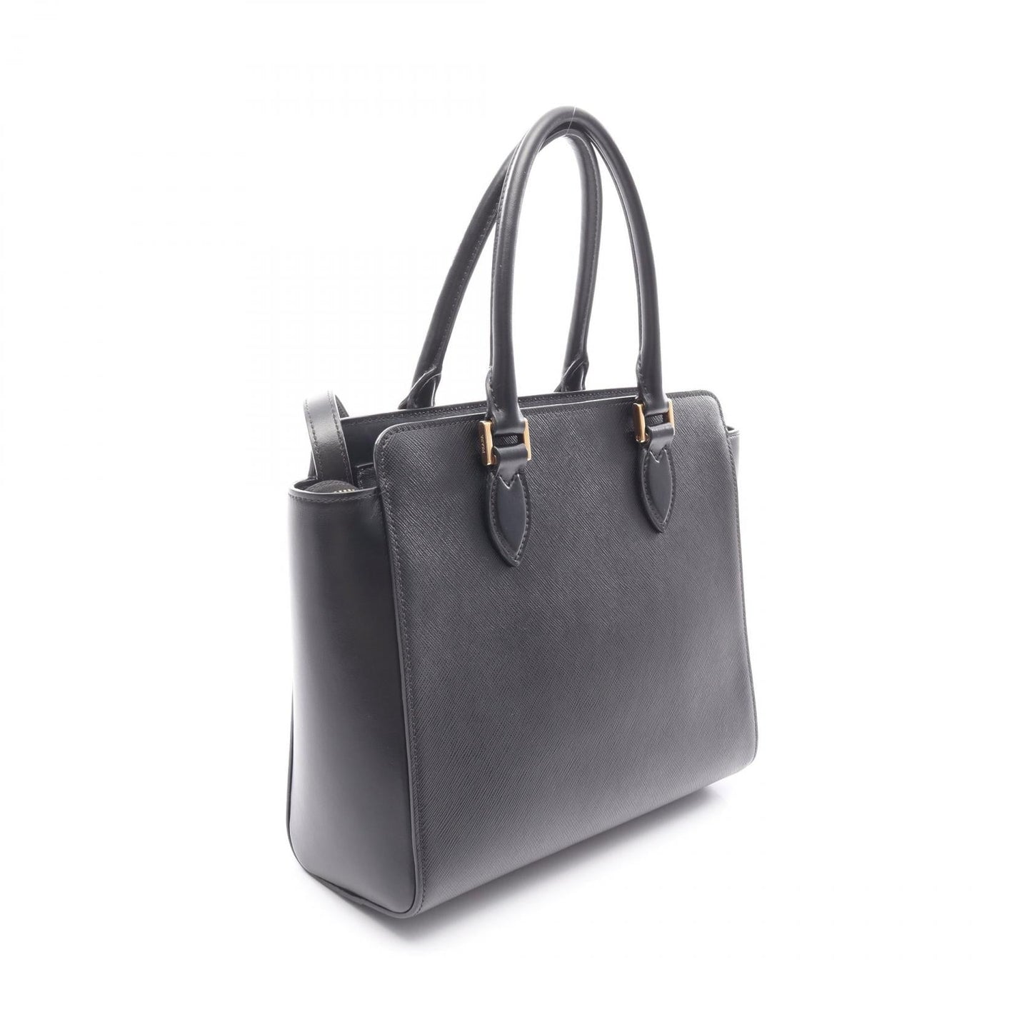 Prada SAFFIANO +SOFT CALF 2way Handbag Calf Leather