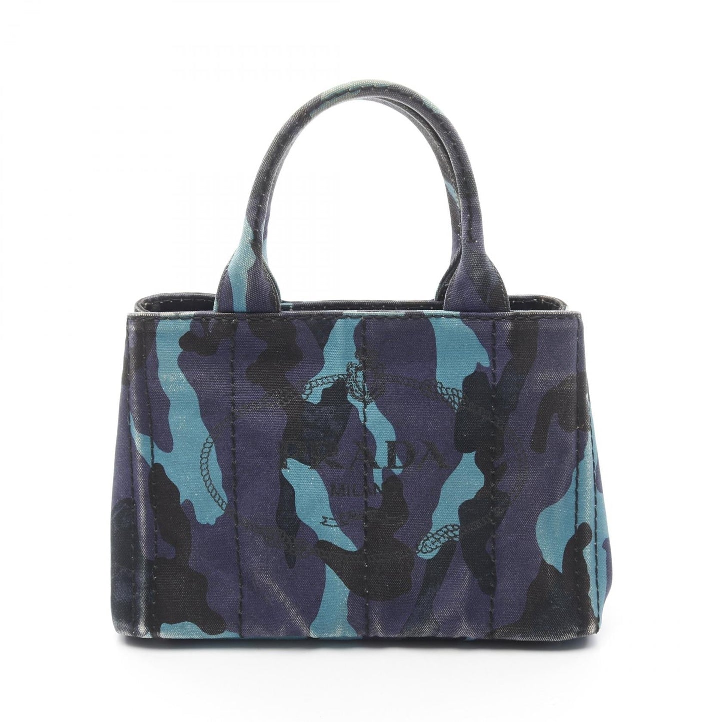Prada CANAPA CAMOUFLA Canvas Tote Bag
