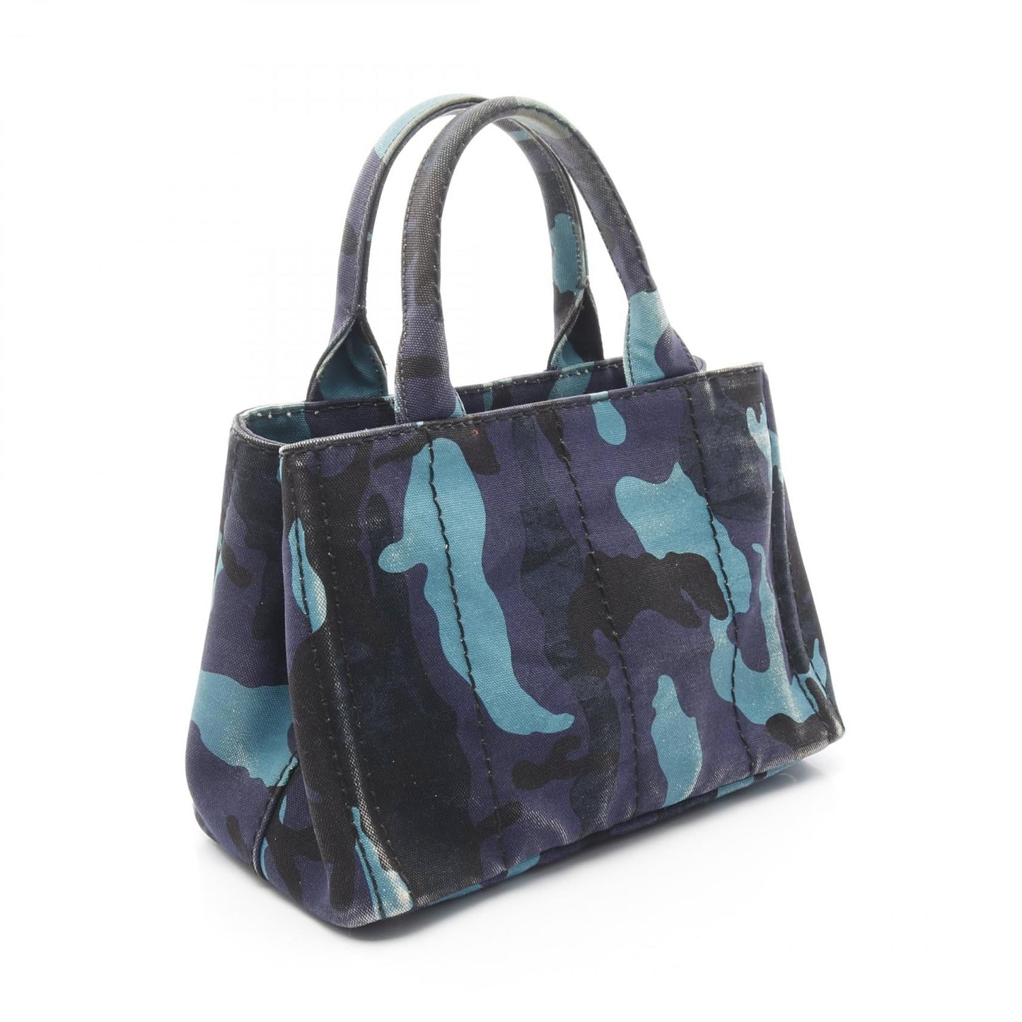 Prada CANAPA CAMOUFLA Canvas Tote Bag