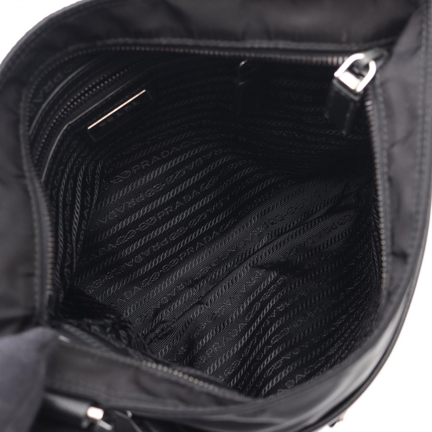 Prada TESSUTO + SAFFI Nylon Saffiano Leather Shoulder Bag
