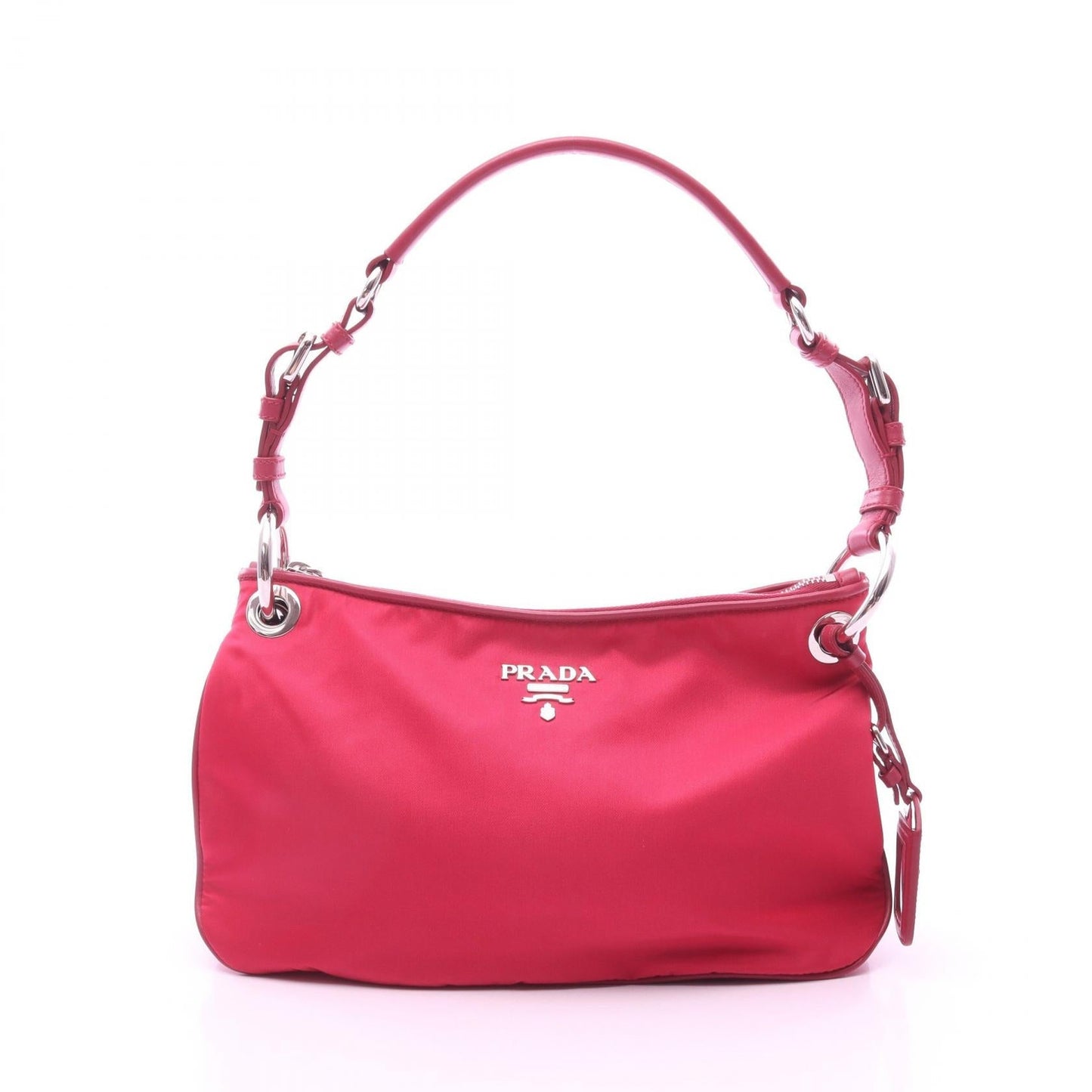 Prada TESSUTO+SOFT CA Nylon Leather Shoulder Bag