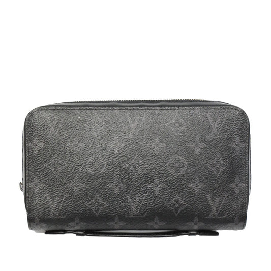 LOUIS VUITTON Long Wallet Purse M61698 Monogram canvas Monogram Clutch bag Eclipse Zippy XL mens
