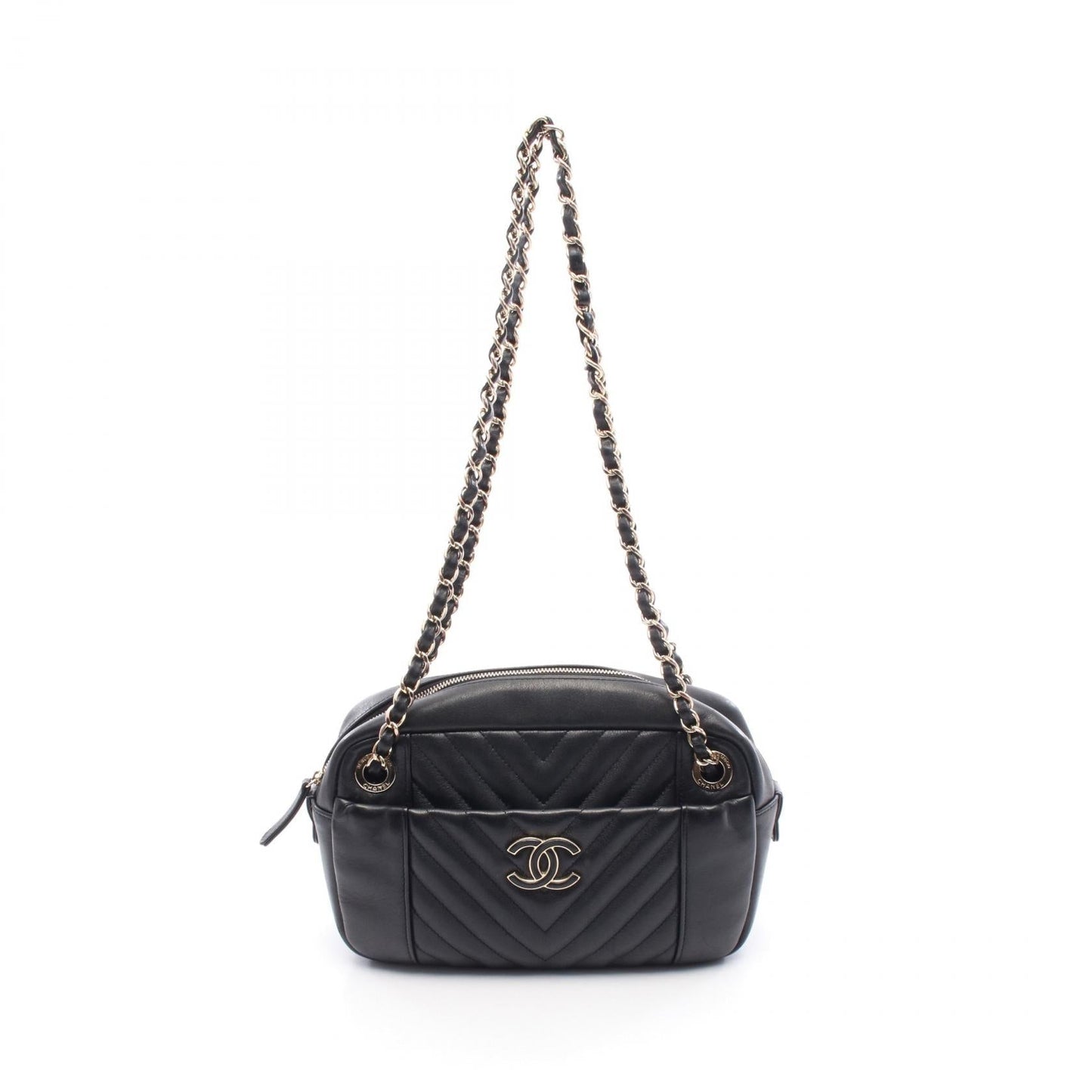 Chanel V-stitch Chevron Lambskin Shoulder Bag