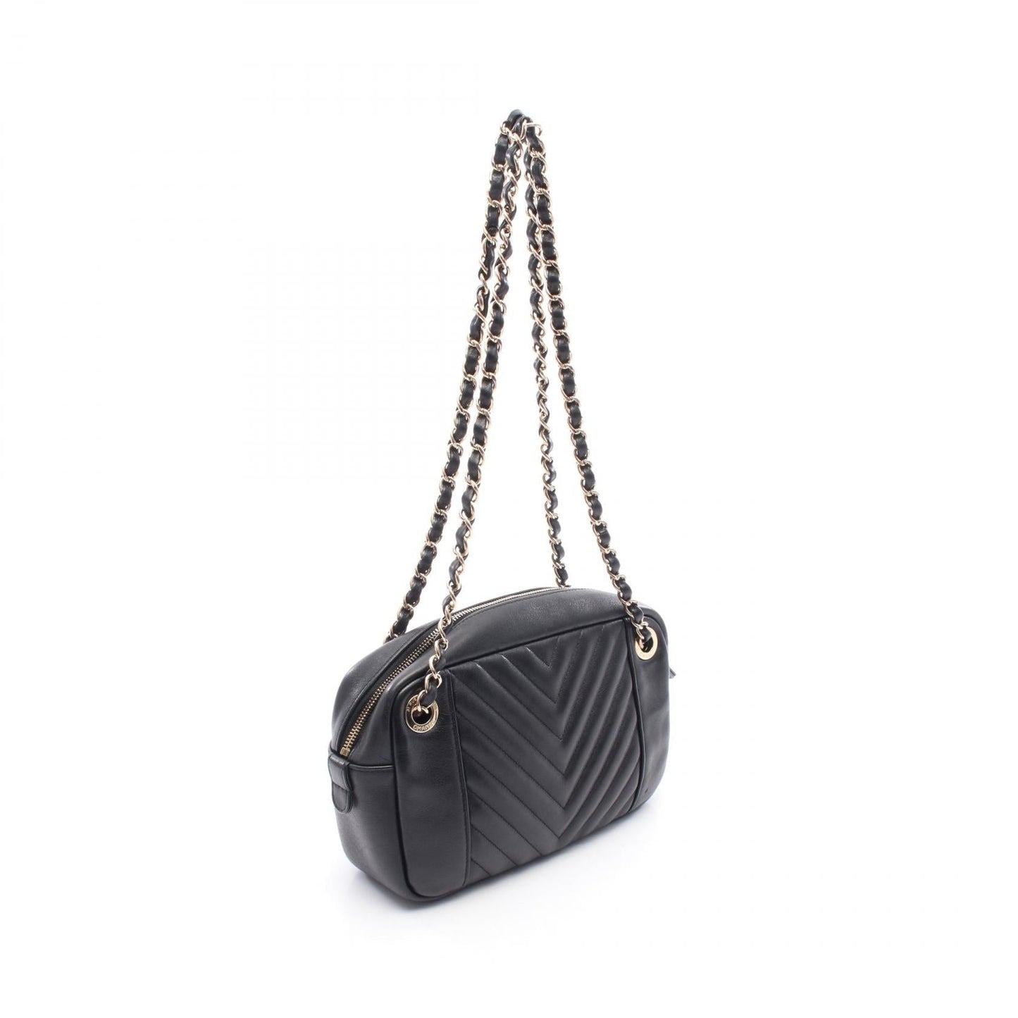 Chanel V-stitch Chevron Lambskin Shoulder Bag