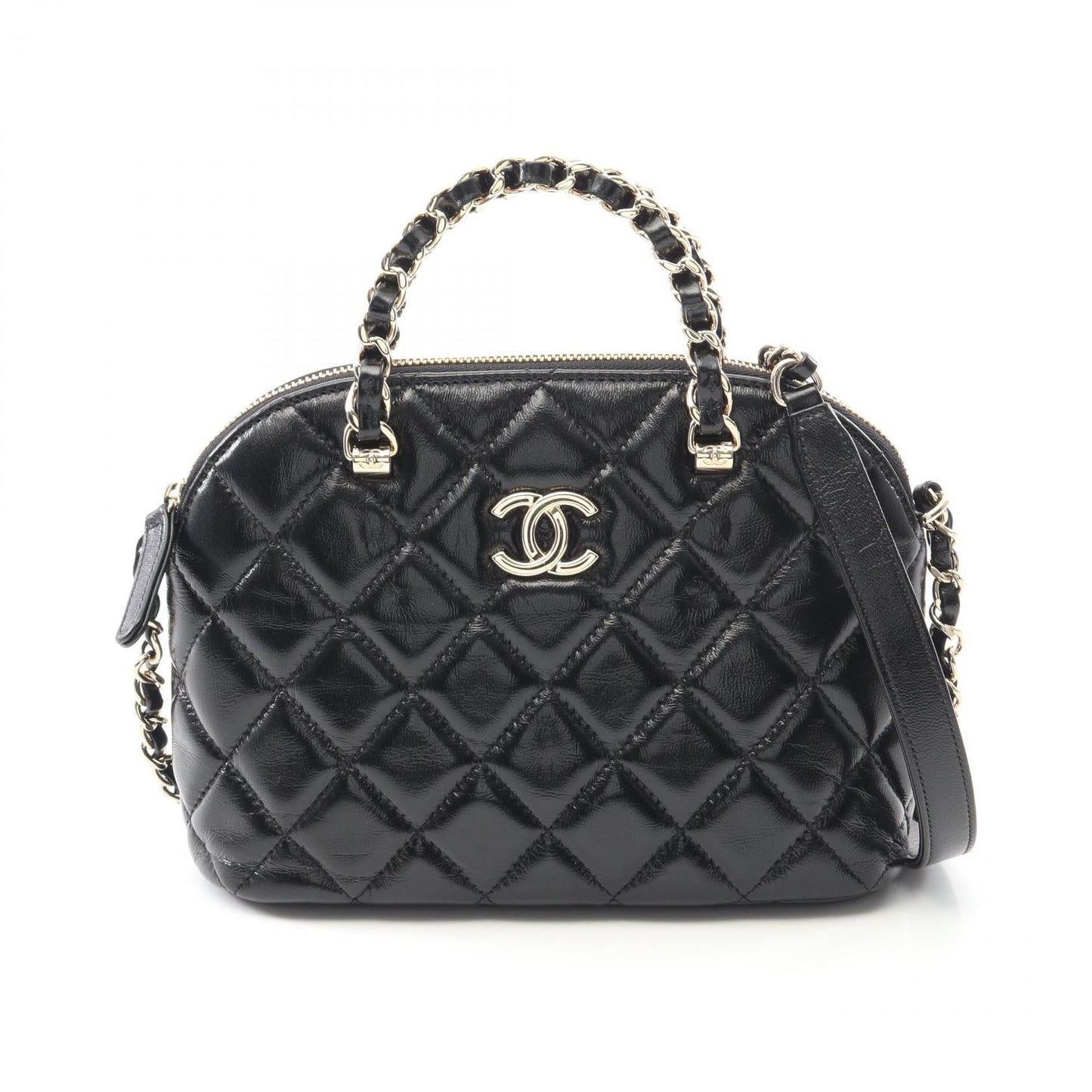 Chanel Matelasse Shiny Lambskin Shoulder Bag