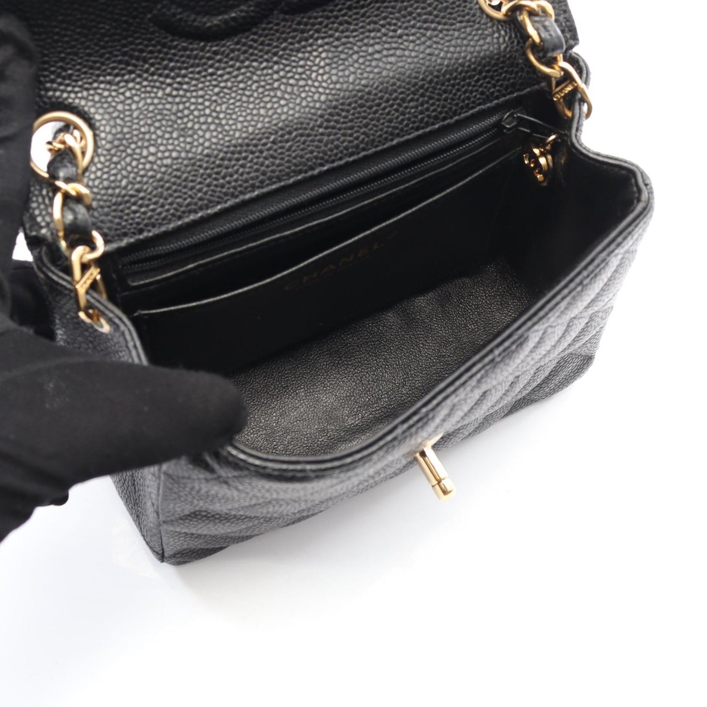 Chanel Mini Matelassé Calf Shoulder Bag
