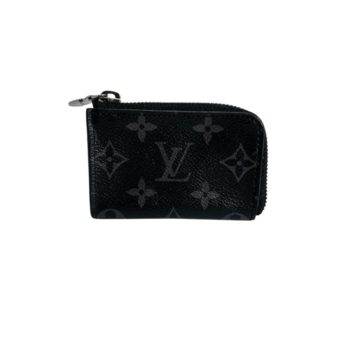 LOUIS VUITTON Key case Key holder  M63536 Monogram canvas black Portonet Jules Coin case Eclipse