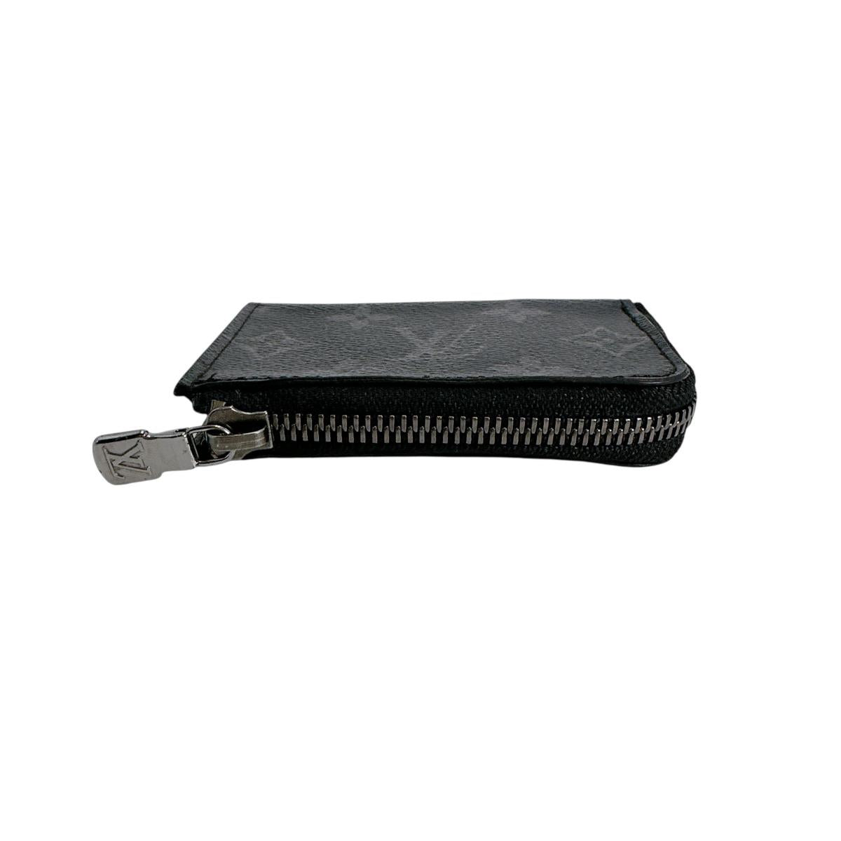 LOUIS VUITTON Key case Key holder  M63536 Monogram canvas black Portonet Jules Coin case Eclipse