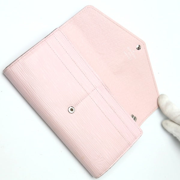 LOUIS VUITTON Long Wallet Purse M61216 Epi Leather Rose valerine Portefeuille Sara Epi With Coin Pocket Women
